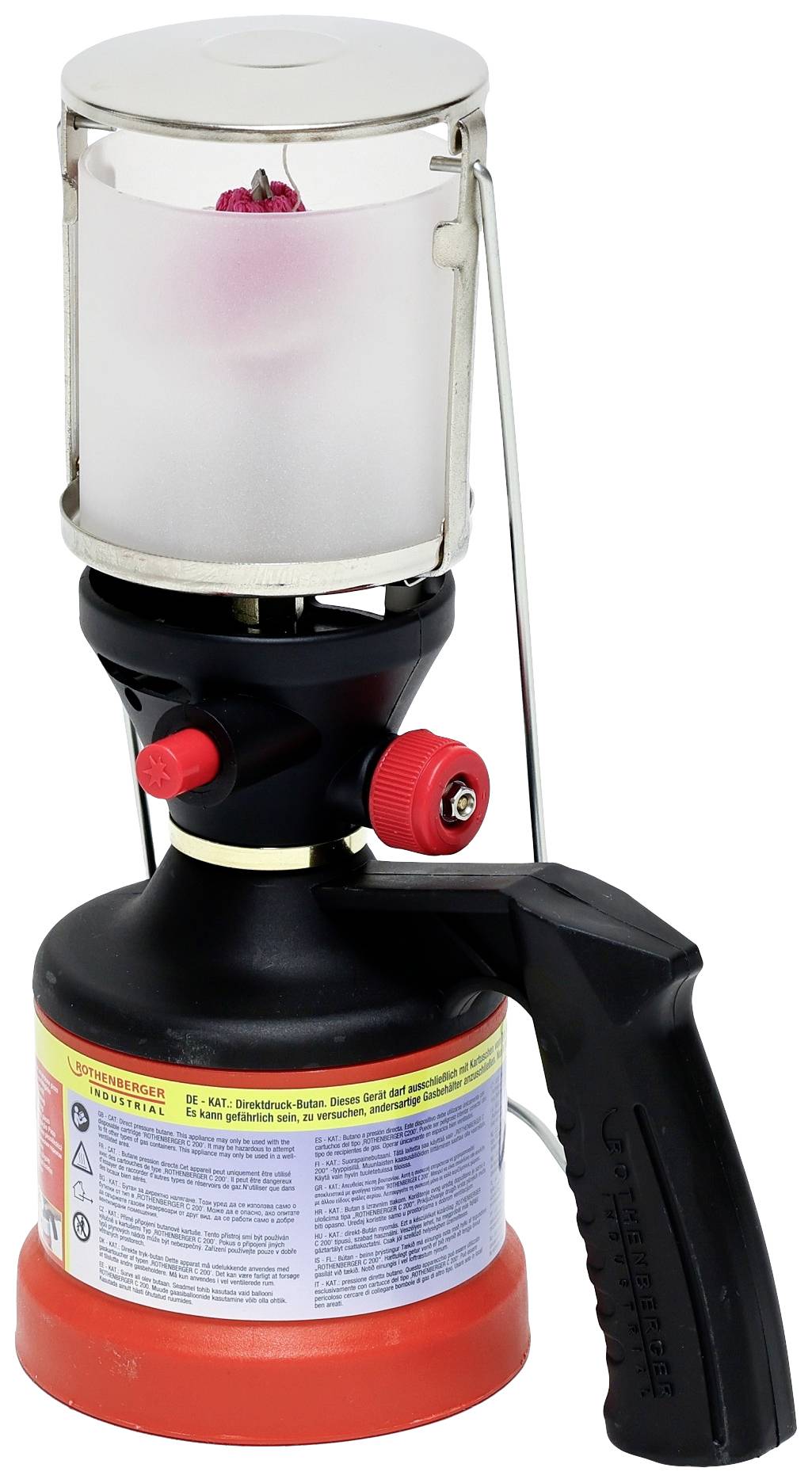 Rothenberger Industrial 35902 Scout Camping-Leuchte Schwarz/Silber