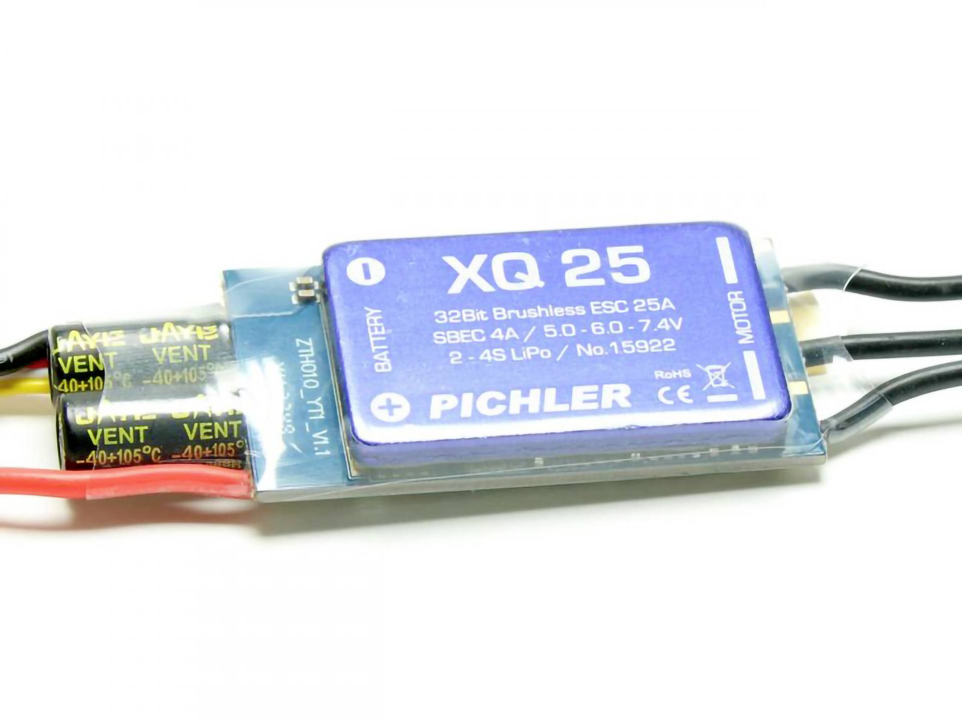 Pichler Modellbau XQ+ 25 Flugmodell Brushless Flugregler Belastbarkeit (max. A): 35A