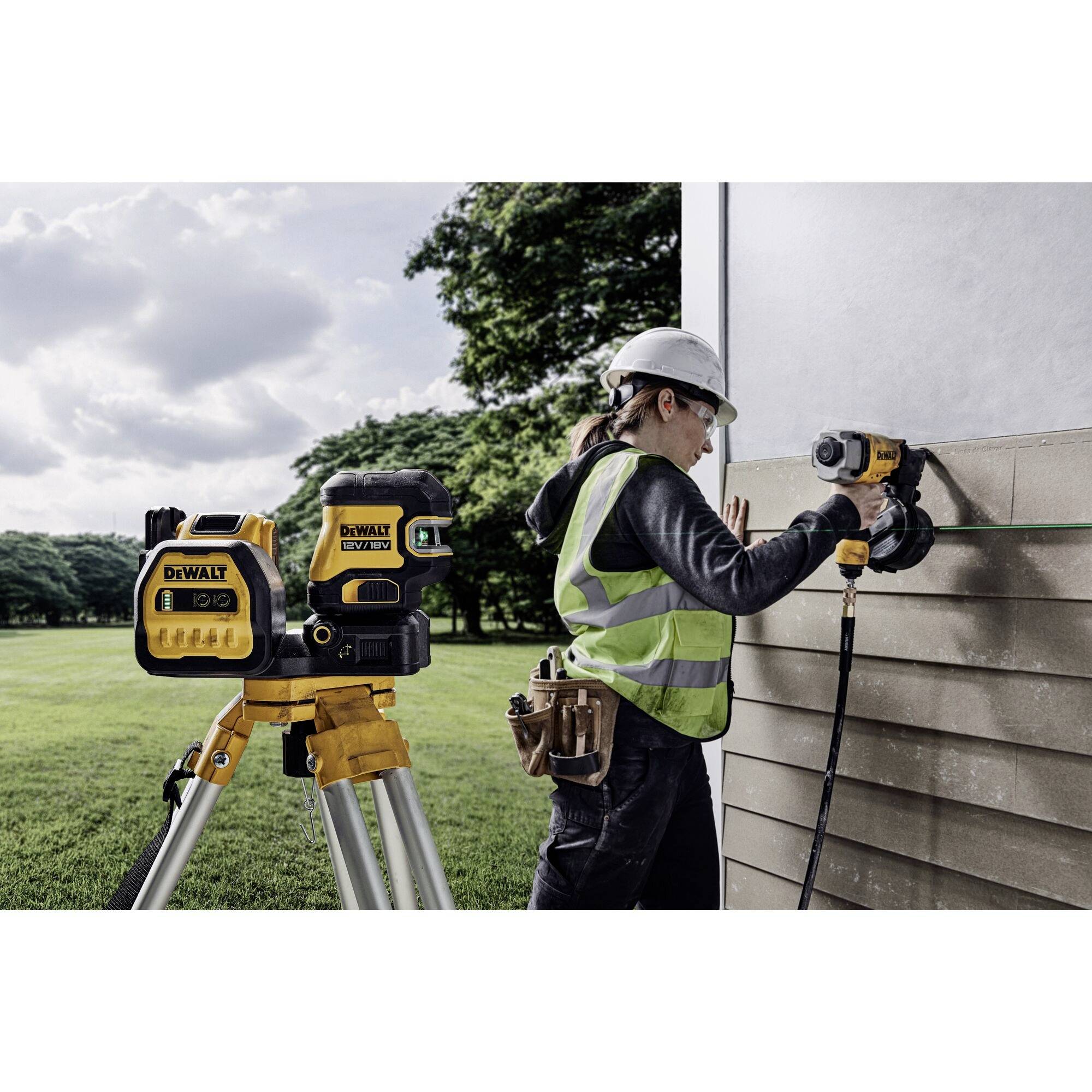 DEWALT DCE825D1G18-QW Kreuz und Punktlinienlaser