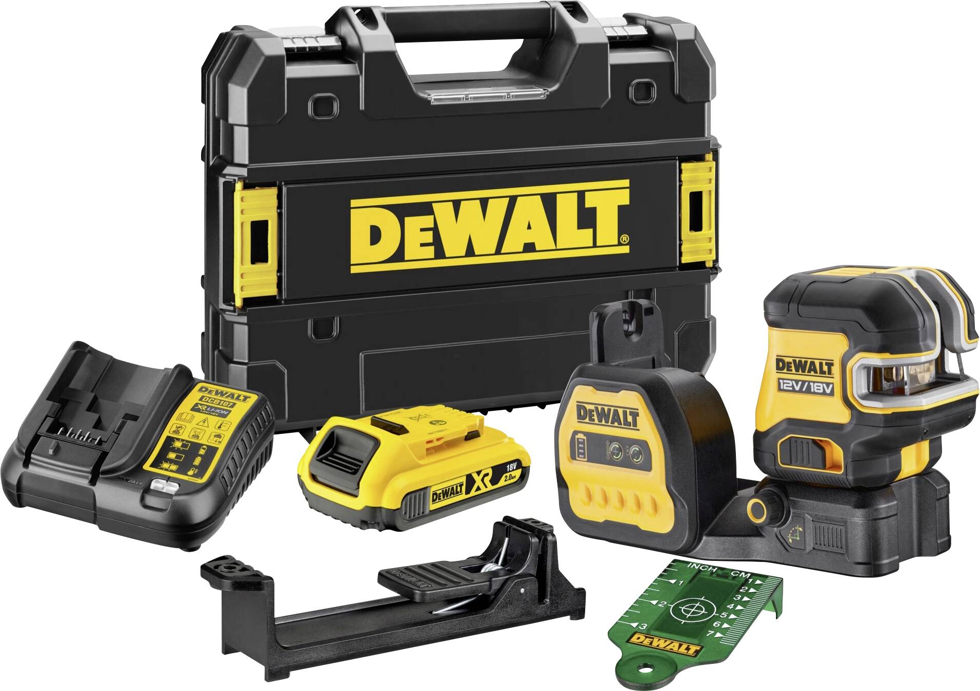 DEWALT DCE825D1G18-QW Kreuz und Punktlinienlaser
