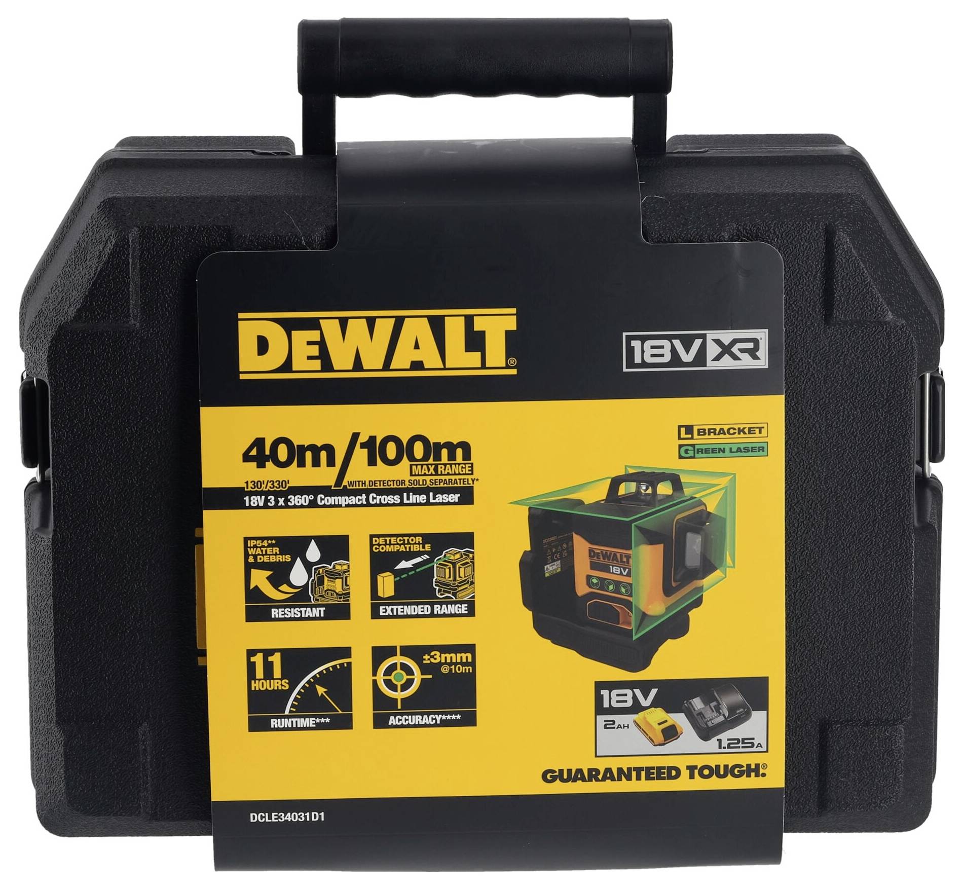 DEWALT DCLE34031D1-QW Linienlaser