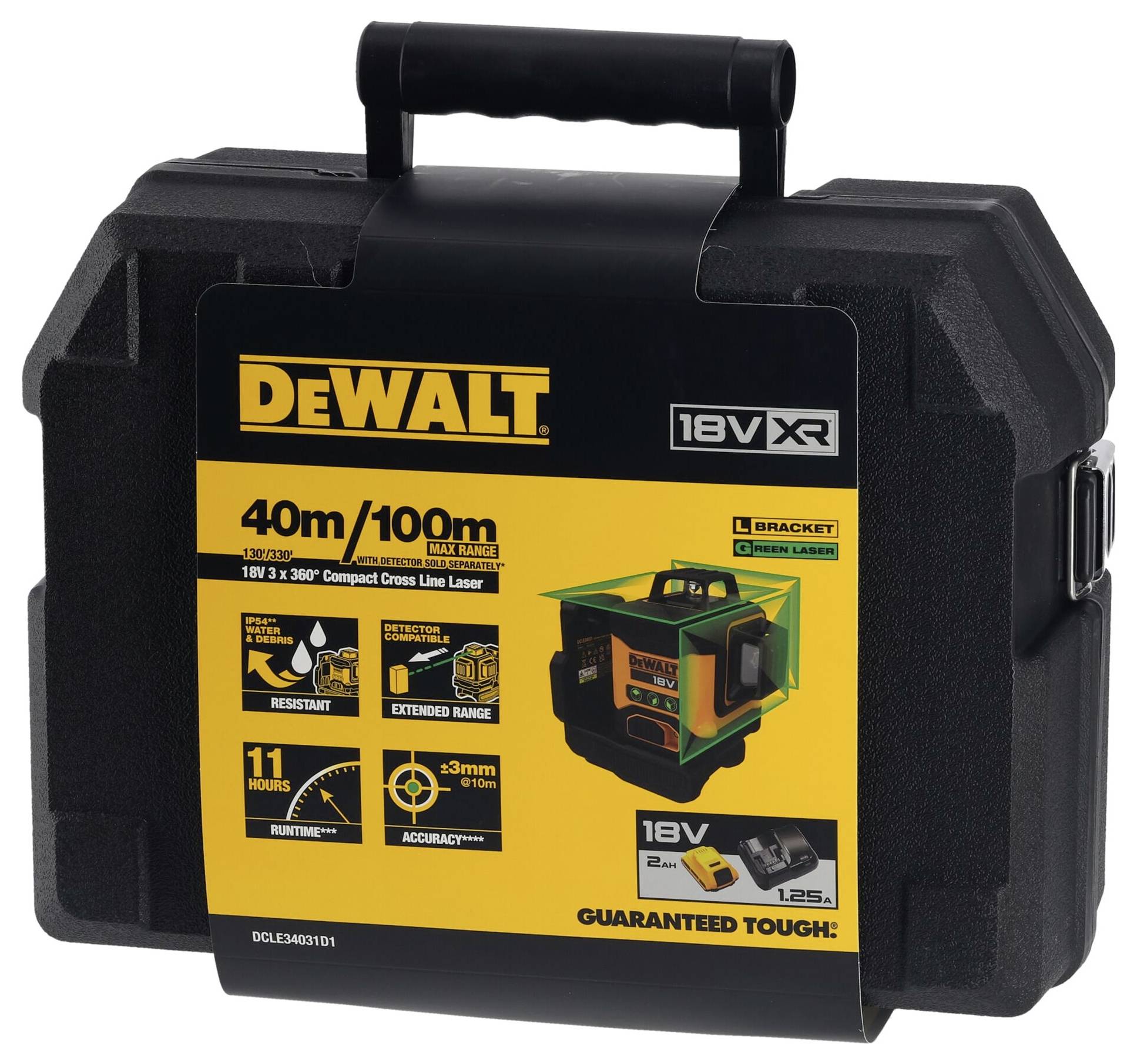 DEWALT DCLE34031D1-QW Linienlaser
