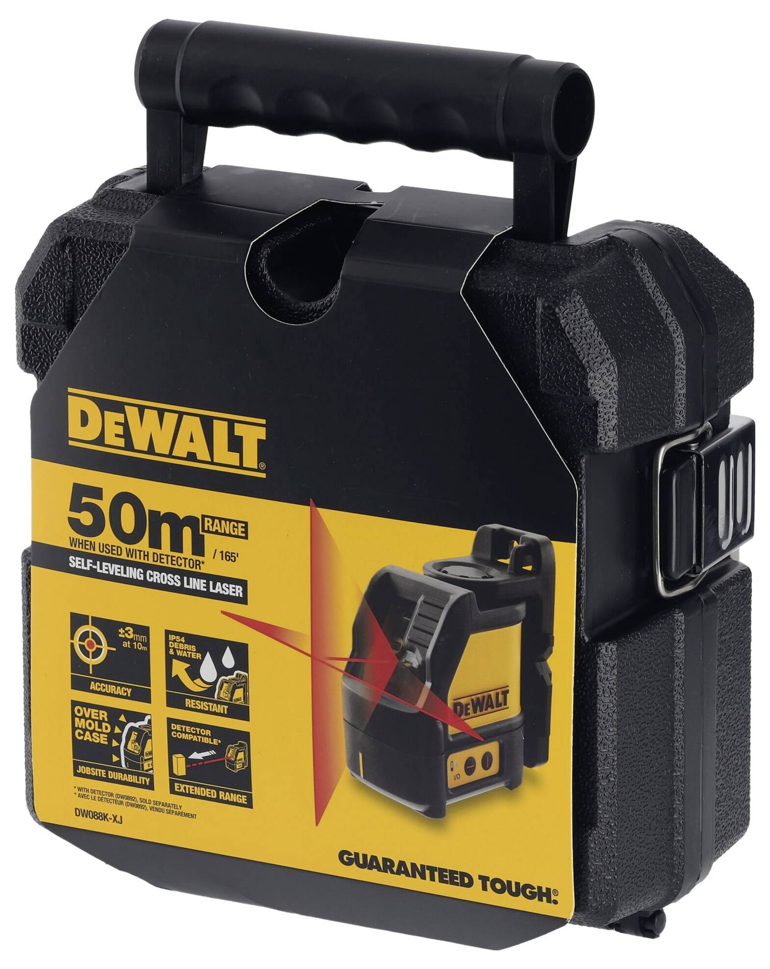 DEWALT DW088K-XJ Kreuzlinienlaser selbstnivellierend Reichweite (max.): 15m