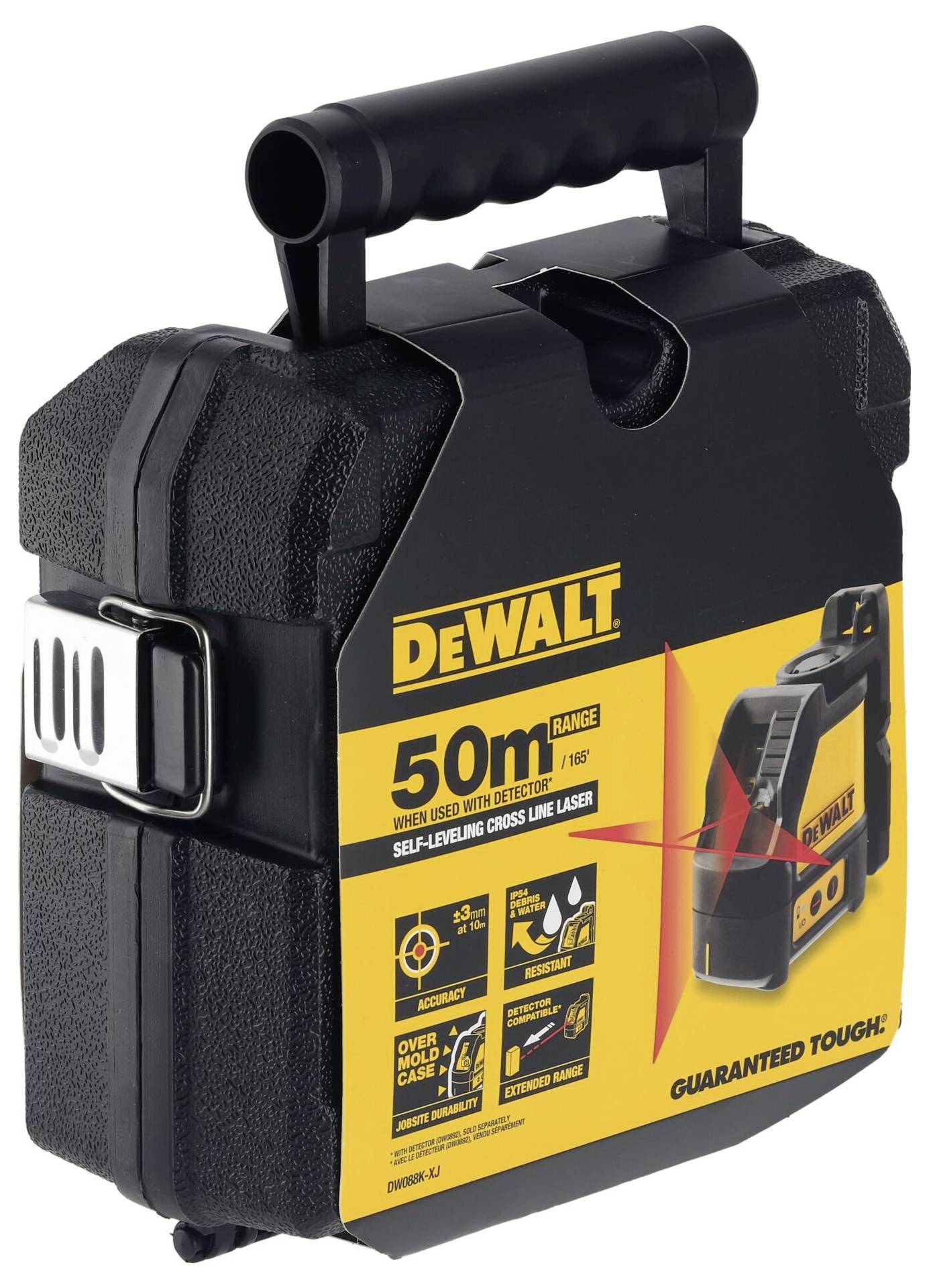 DEWALT DW088K-XJ Kreuzlinienlaser selbstnivellierend Reichweite (max.): 15m