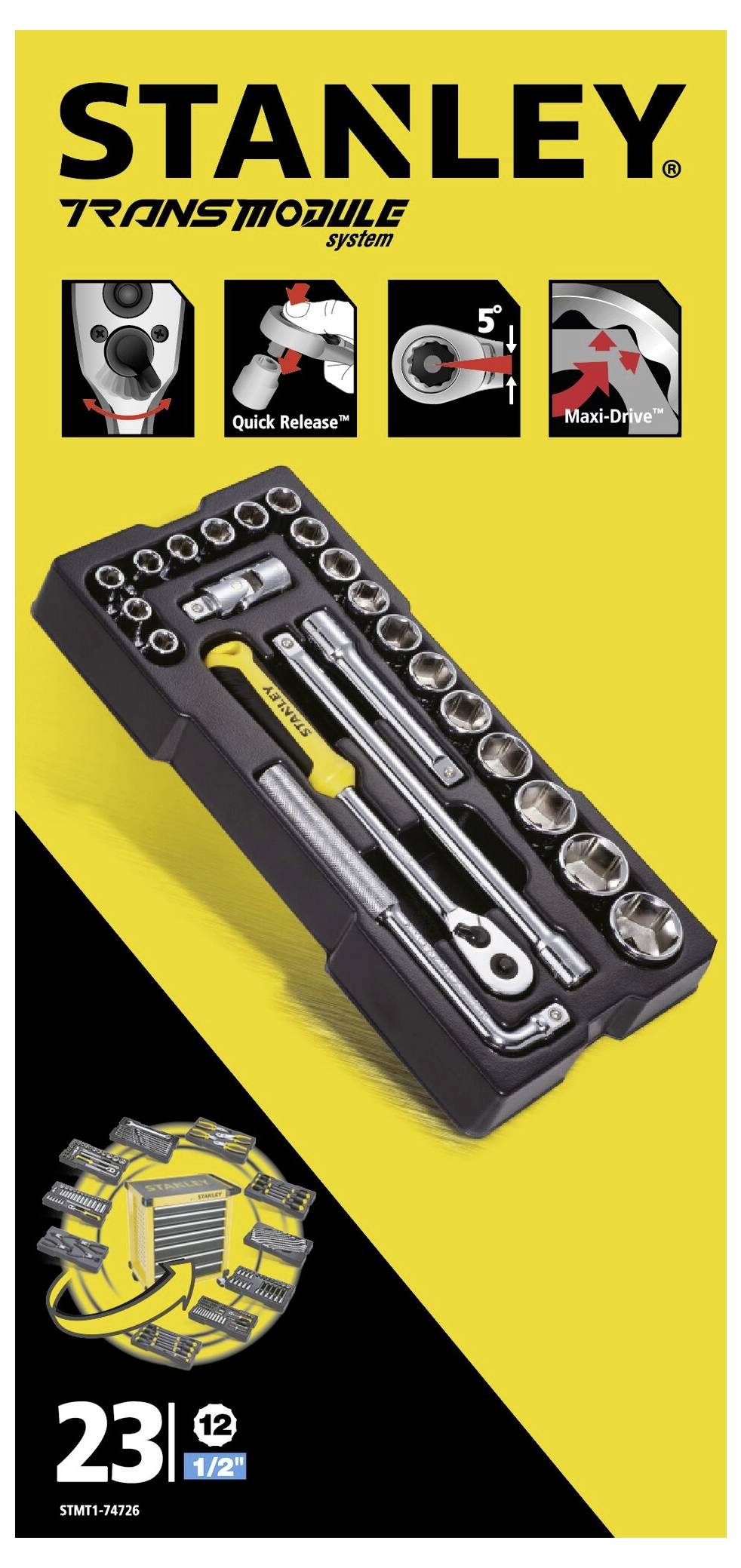 STANLEY Steckschlüsselsatz STMT1-74726