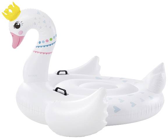 NTEX 57562NP - Schwimmtier - majestätischer Schwan (142x137x99cm) Ride-On Floater