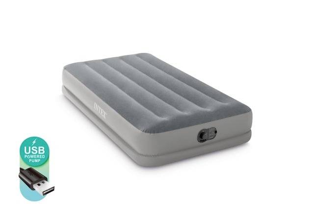 Intex 64112 TWIN DURA-BEAM PRESTIGE AIRBED W/FASTFILL USB PUMP Luftbett (L x B x H) 1910 x 990 x 30