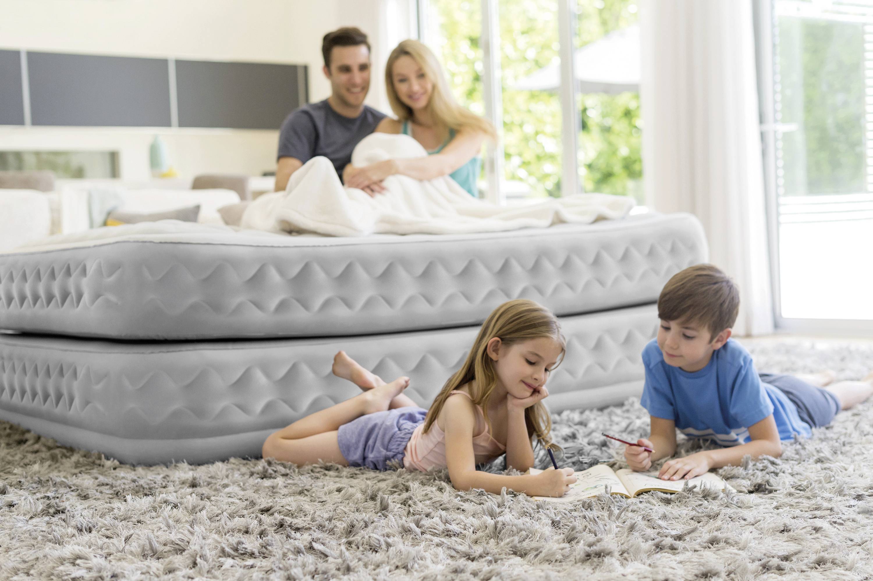 Intex 64488ND TWIN SUPREME AIR-FLOW AIRBED WITH FIBER-TECH RP (L x B x H) 191 x 99 x 51cm Weiß