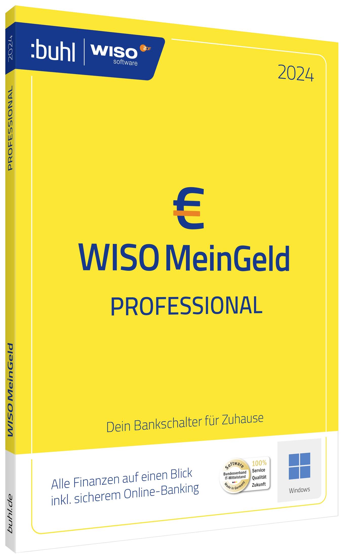 WISO Mein Geld Professional 2024 Vollversion, 1 Lizenz Windows Finanz-Software