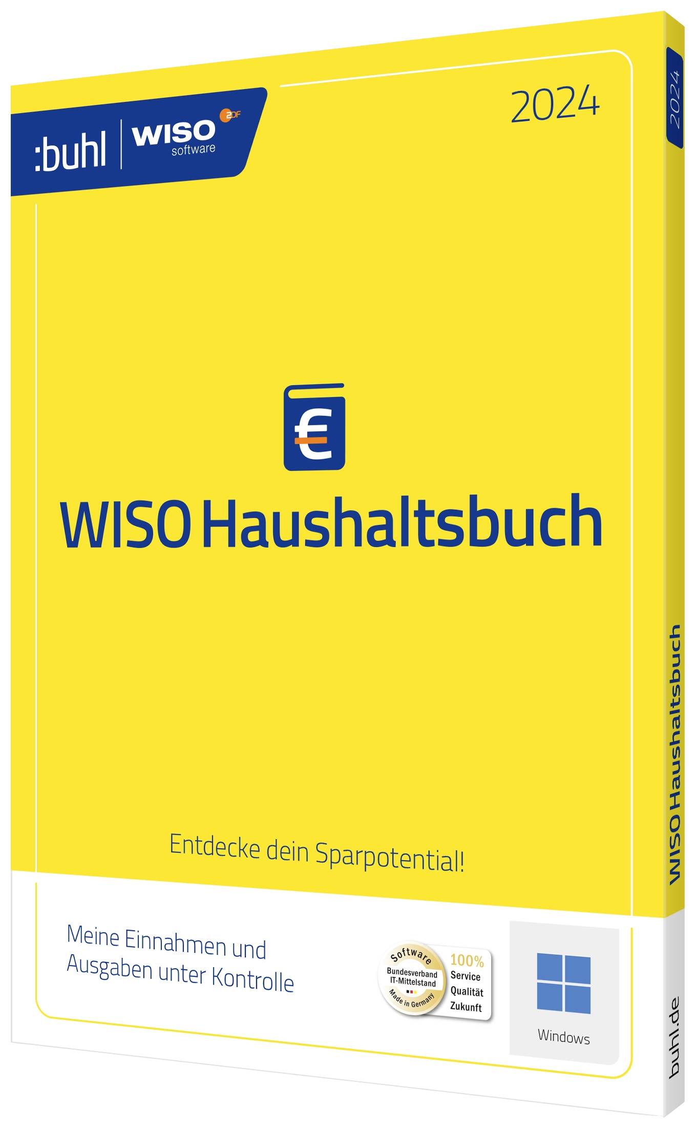 WISO Haushaltsbuch 2024 Vollversion, 1 Lizenz Windows Finanz-Software