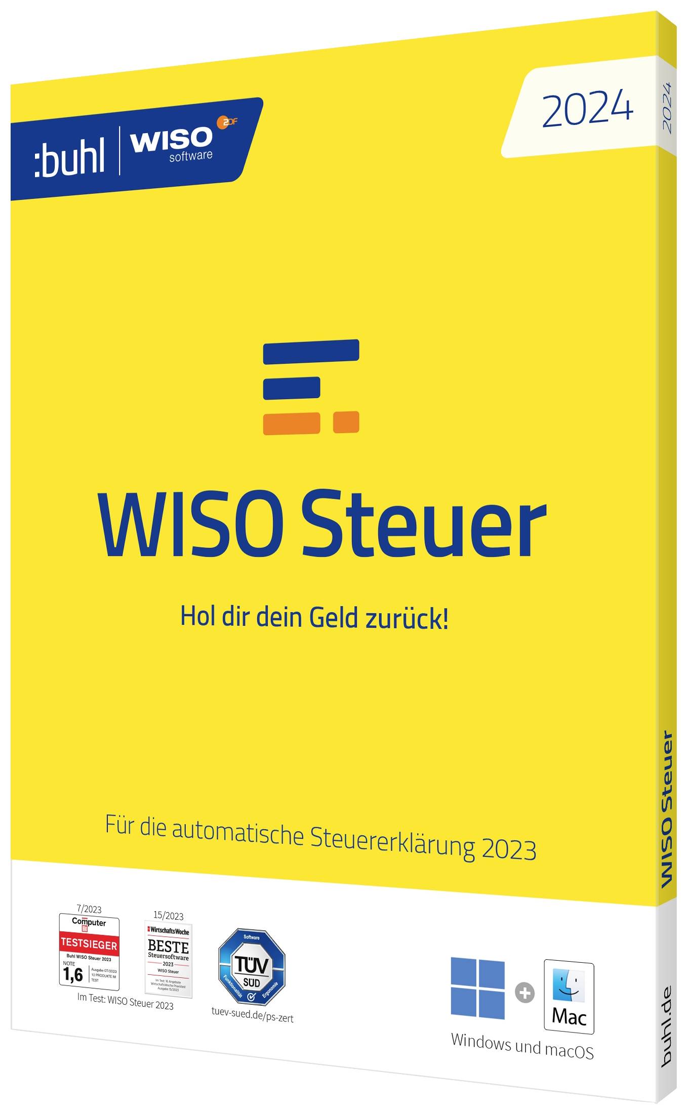 WISO Steuer 2024 Vollversion, 1 Lizenz Windows Steuer-Software