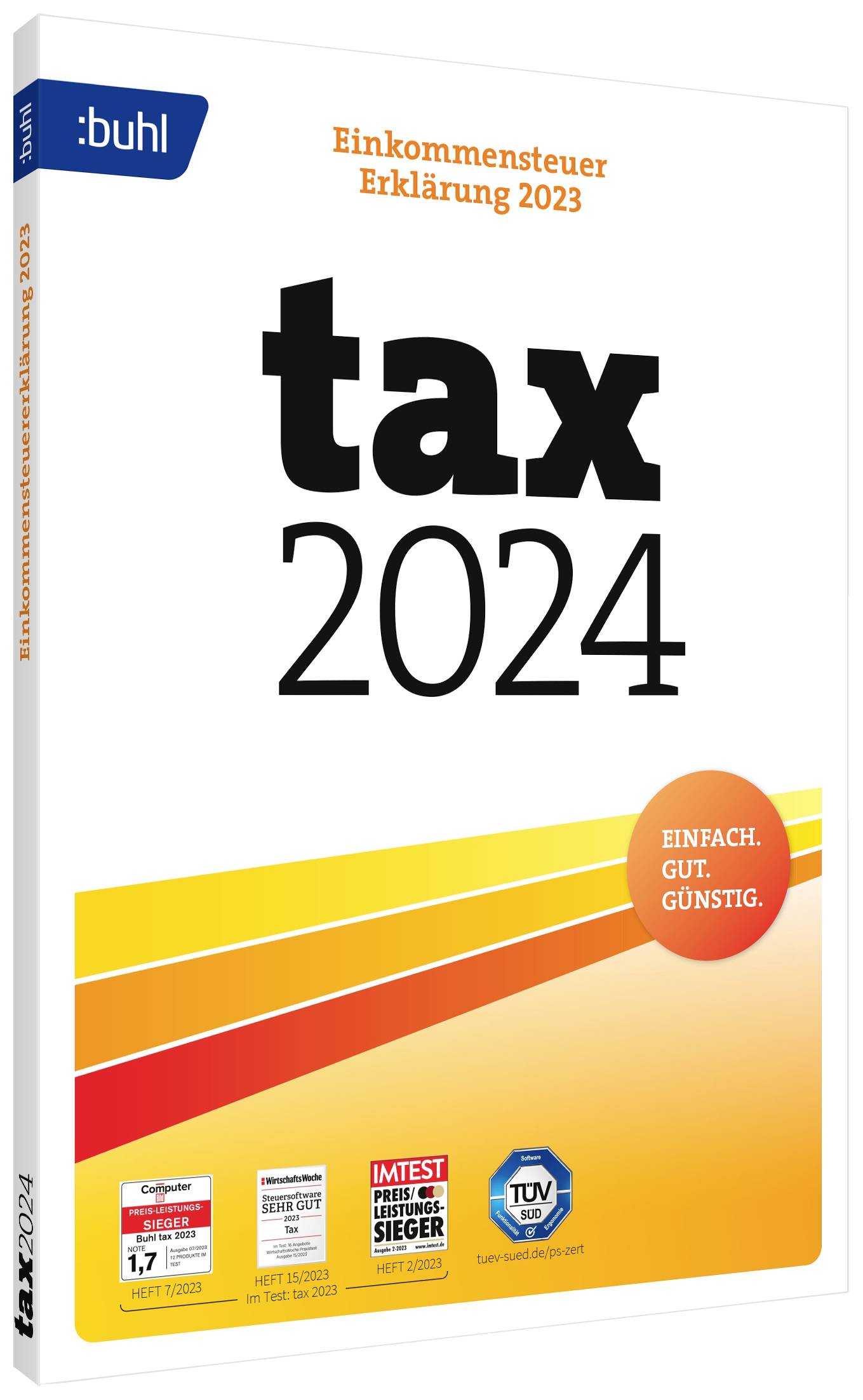 WISO tax 2024 Vollversion, 1 Lizenz Windows Steuer-Software