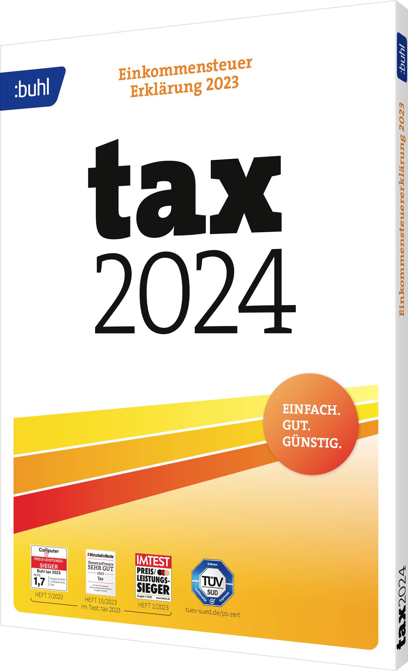 WISO tax 2024 Vollversion, 1 Lizenz Windows Steuer-Software