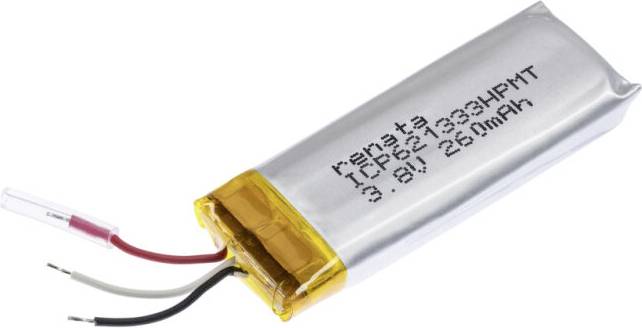 Renata ICP621333HPMT Spezial-Akku Prismatisch Kabel LiPo 3.7V 270 mAh 1St.