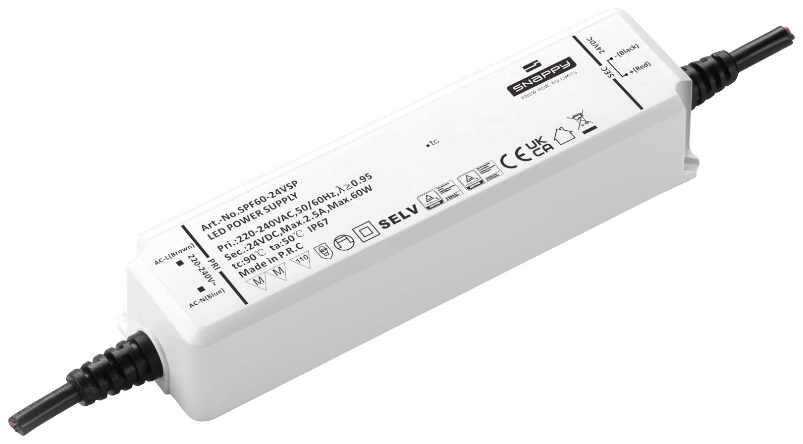 Dehner Elektronik SPF 60-12VSP LED-Trafo, LED-Treiber Konstantspannung 60 W 5 A 12 V Möbelzulassung