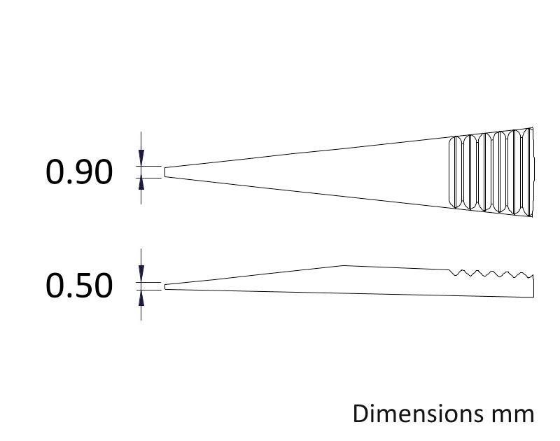 Ideal Tek 00D.SA.0.IT Präzisionspinzette 1 Stück 00D 120mm