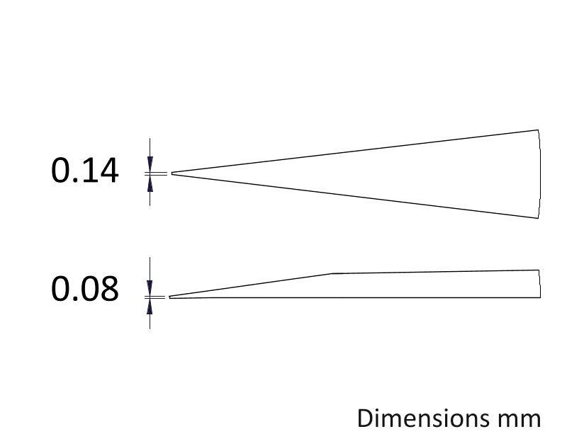 Ideal Tek 0C9.SA.0.IT Präzisionspinzette 1 Stück 0C9 90mm