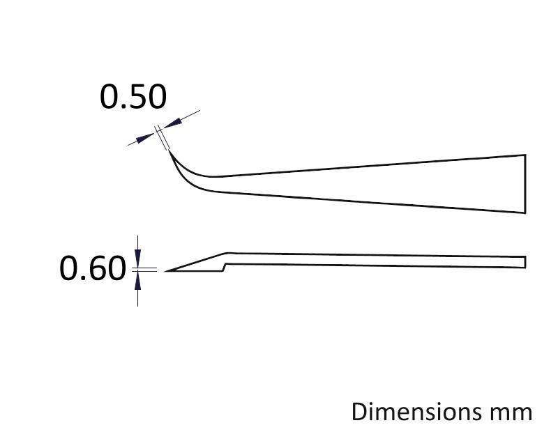 Ideal Tek 707A.CF.IT Pinzette 1 Stück 707A 115mm