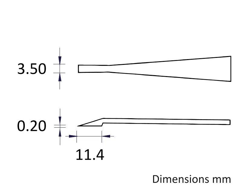 Ideal Tek 709.CF.IT Pinzette 1 Stück 709 115mm