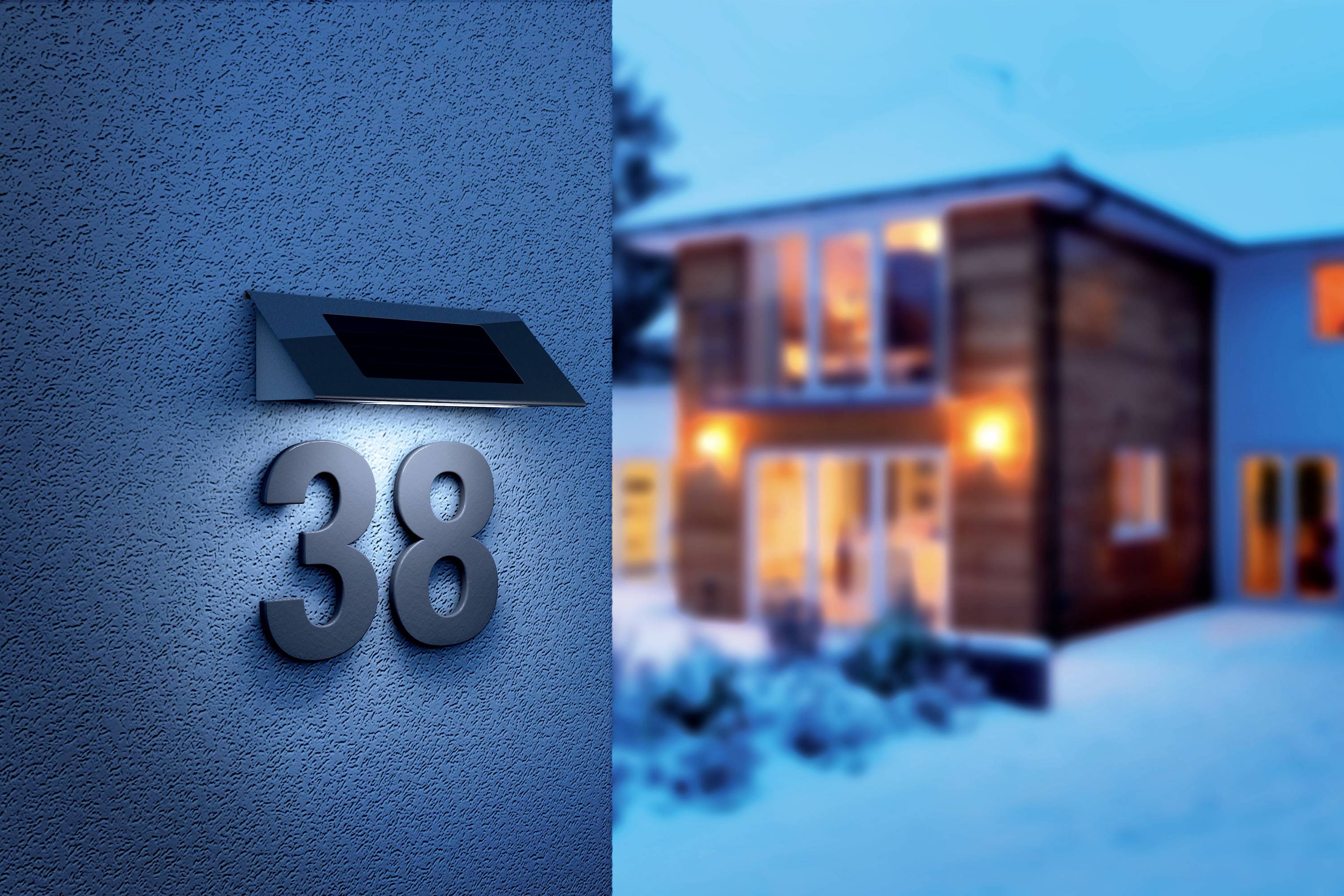 Basi SWL 60 7300-0022 Solar-Hausnummernleuchte LED LED fest eingebaut Edelstahl