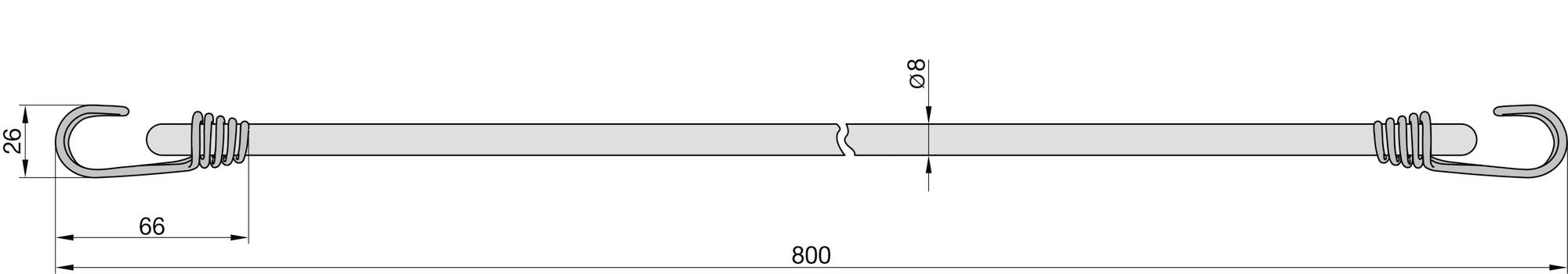 Basi 0004-0302 GSS Expanderseil mit Haken