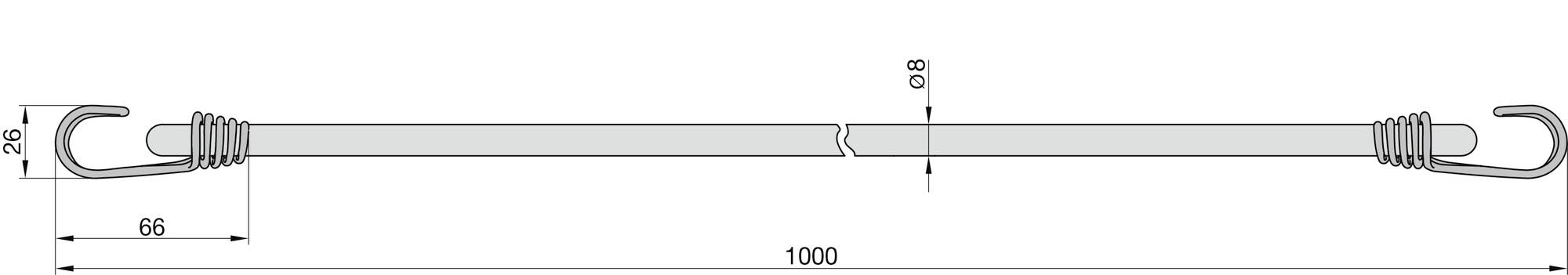 Basi 0004-0303 GSS Expanderseil mit Haken