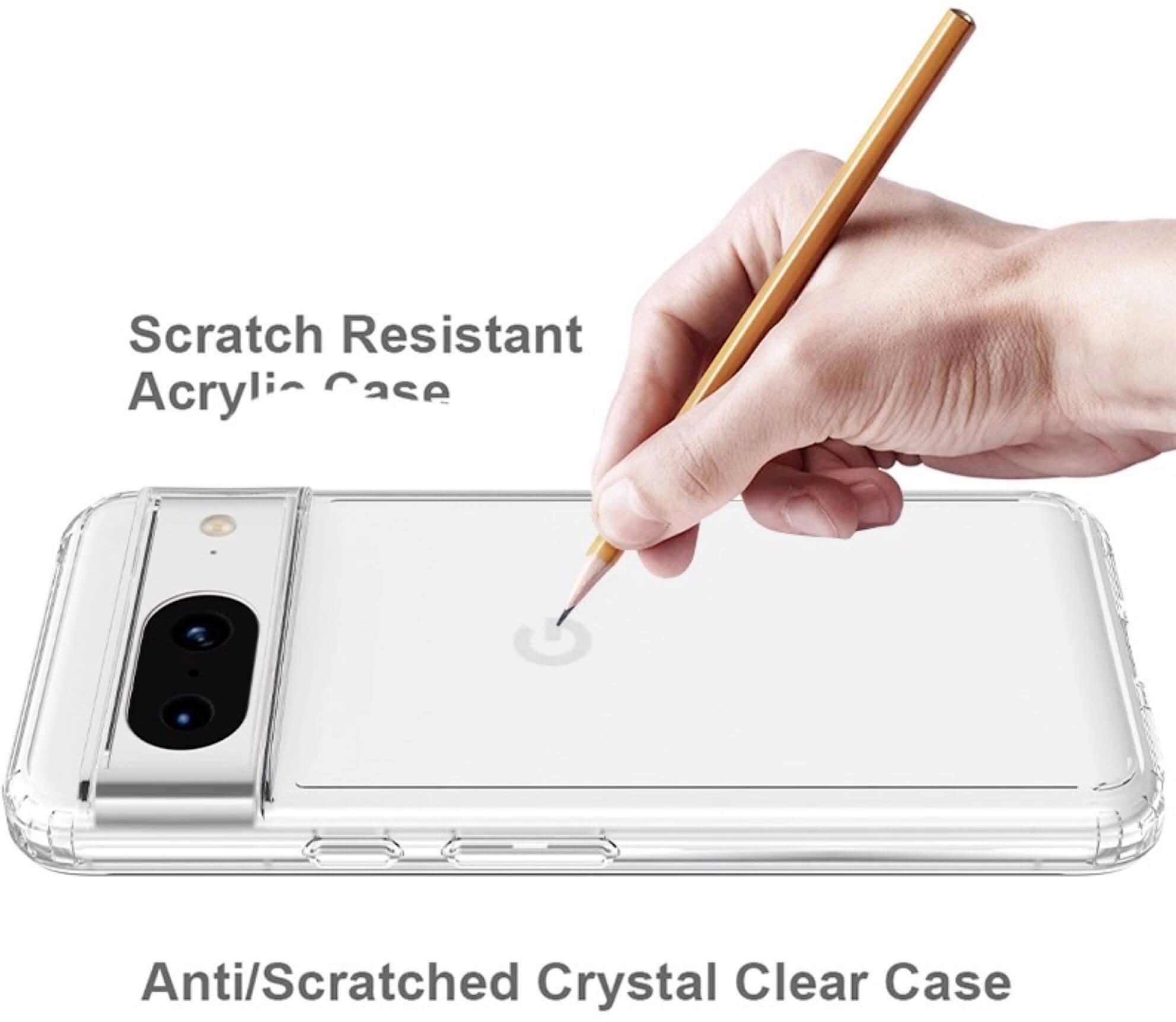 JT Berlin Pankow Clear Backcover Google Pixel 8 Transparent Stoßfest 11044