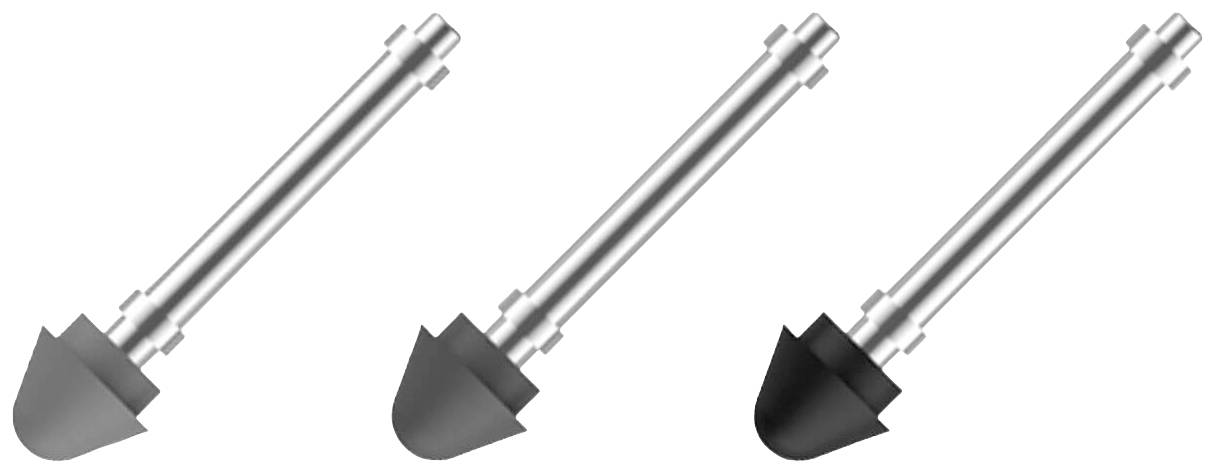 Adonit ADNP2RT Ersatzspitzen Schwarz, Dunkelgrau, Hellgrau