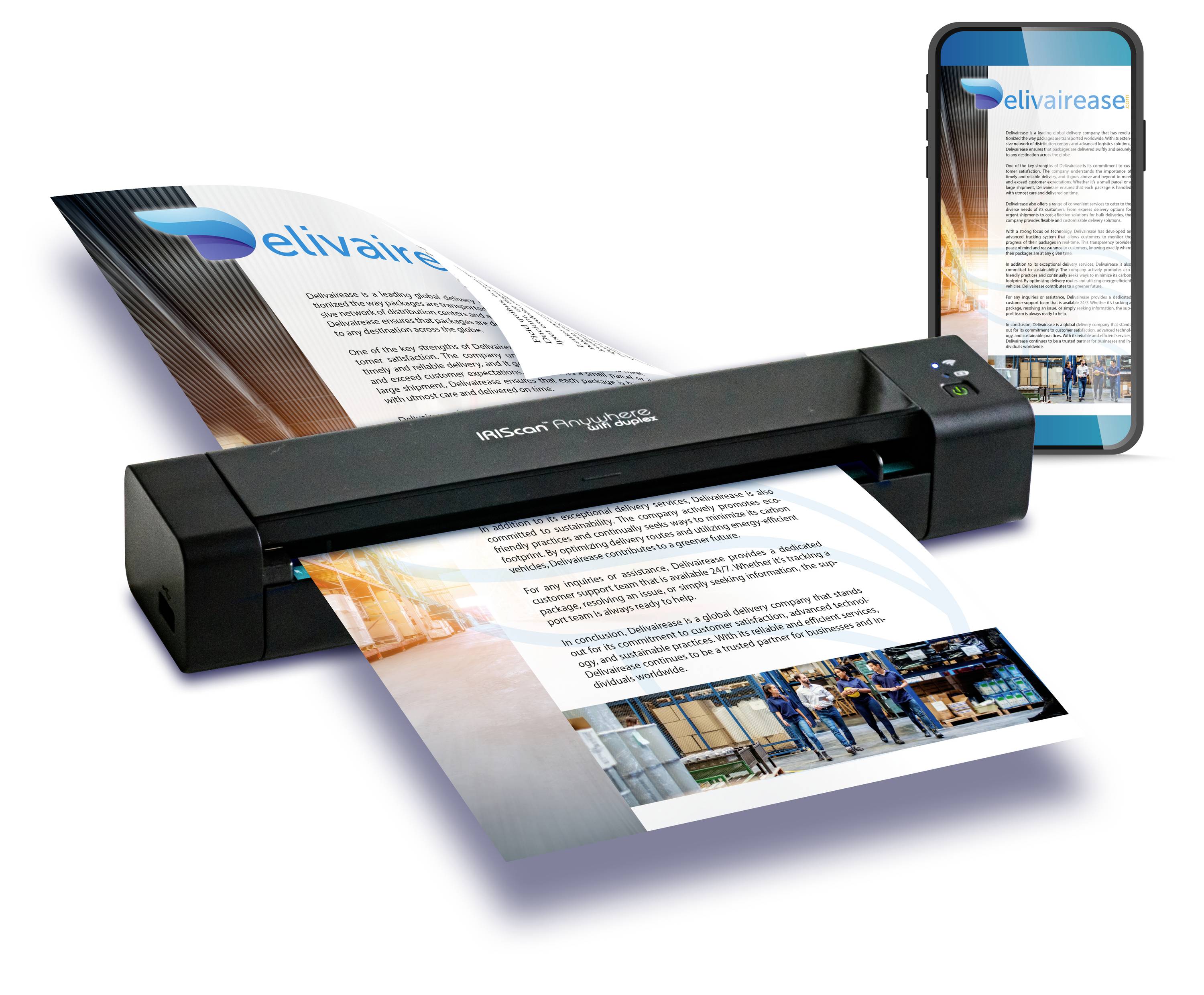 IRIS by Canon IRIScan Anywhere 6 WIFI Duplex15PPM Mobiler Duplex-Dokumentenscanner A4 600 x 1200 dpi 15 Seiten/min WLAN, USB-C®