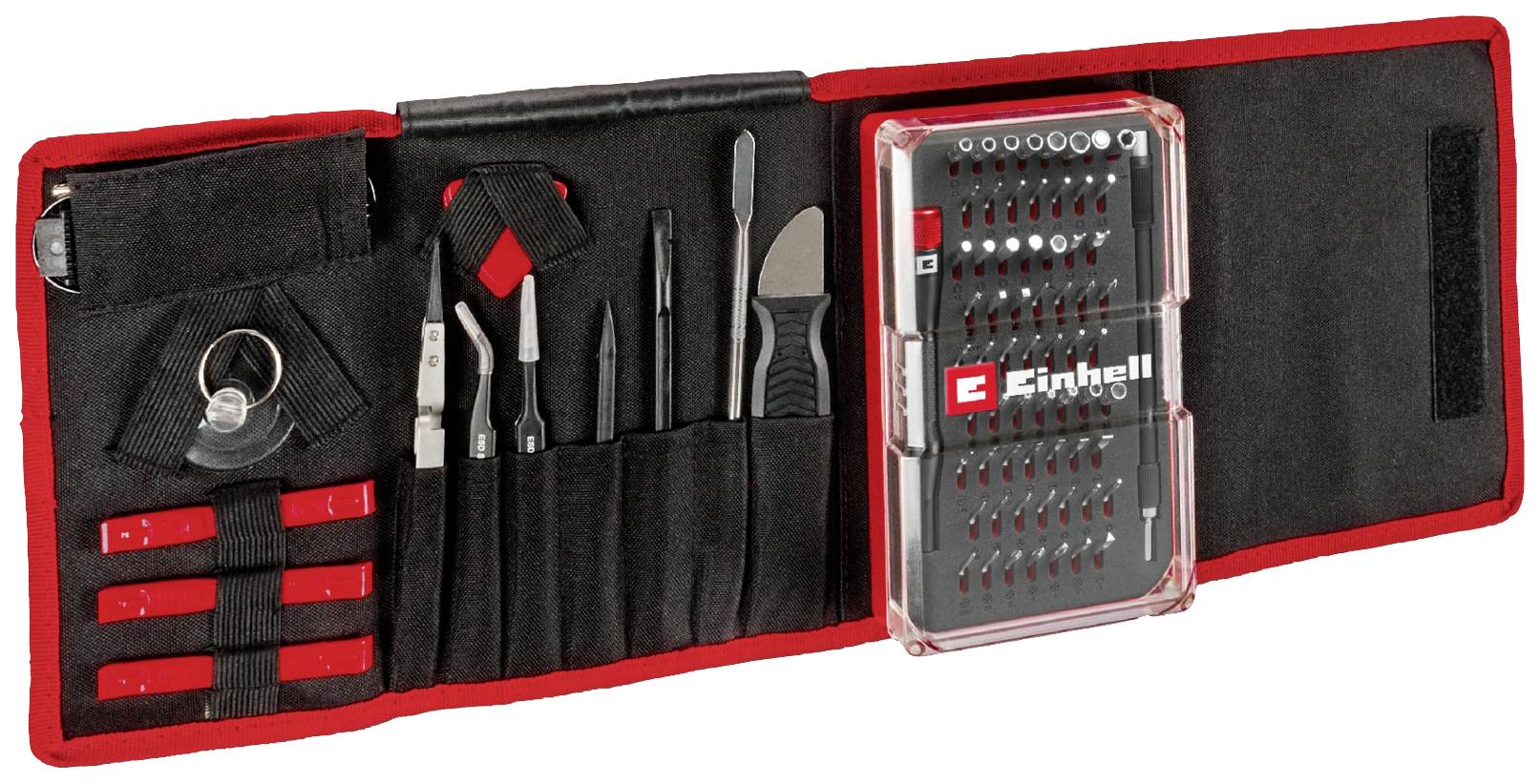Einhell 115050 115050 Bit-Set 84teilig Kreuzschlitz Phillips, Schlitz, Innen-Sechskant, T-Profil inkl. Bithalter-Schraubendreher