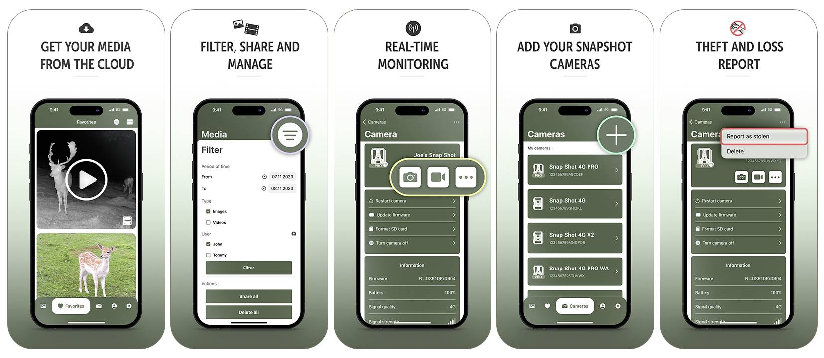DÖRR SnapShot Cloud Pro 4G WA Wildkamera 24 Megapixel 4G Bildübertragung, Black LEDs, Tonaufzeichnung, Zeitrafferfunktion Camouflage, Olivgrün