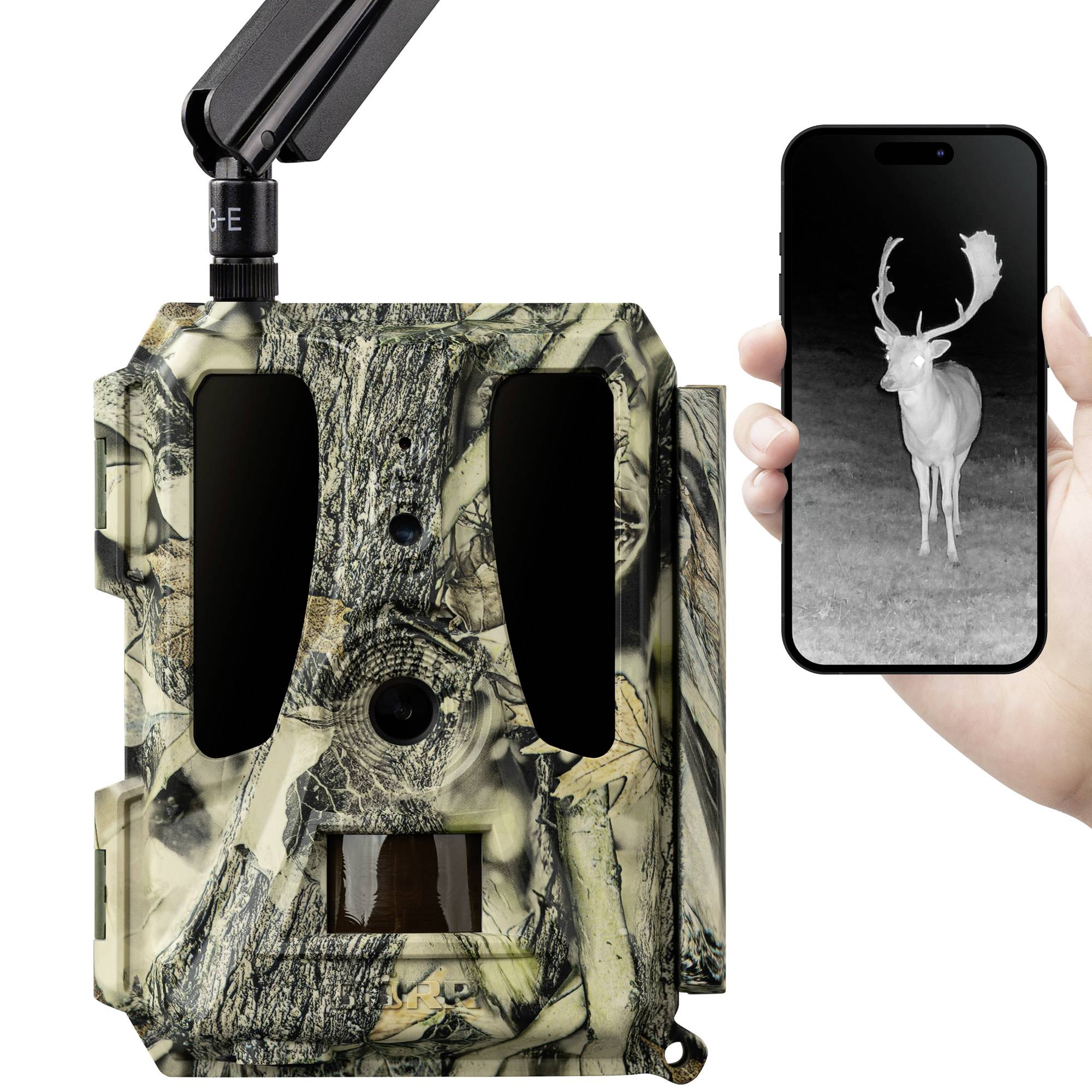 DÖRR SnapShot Cloud Pro 4G WA Wildkamera 24 Megapixel 4G Bildübertragung, Black LEDs, Tonaufzeichnung, Zeitrafferfunktion Camouflage, Olivgrün
