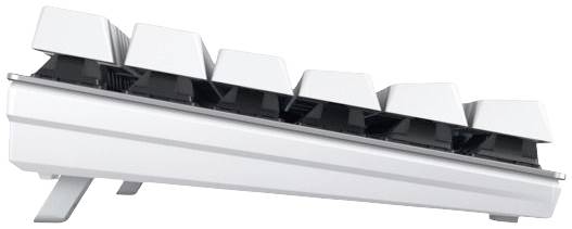 CHERRY KC 200 MX Kabelgebunden Tastatur Deutsch, QWERTZ Weiß, Silber