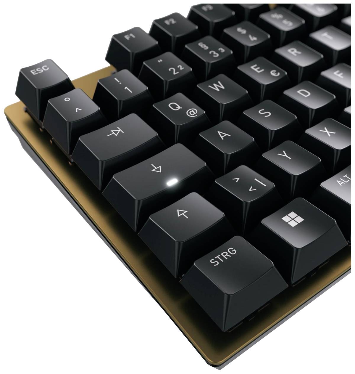 CHERRY KC 200 MX Kabelgebunden Tastatur Deutsch, QWERTZ Schwarz, Bronze