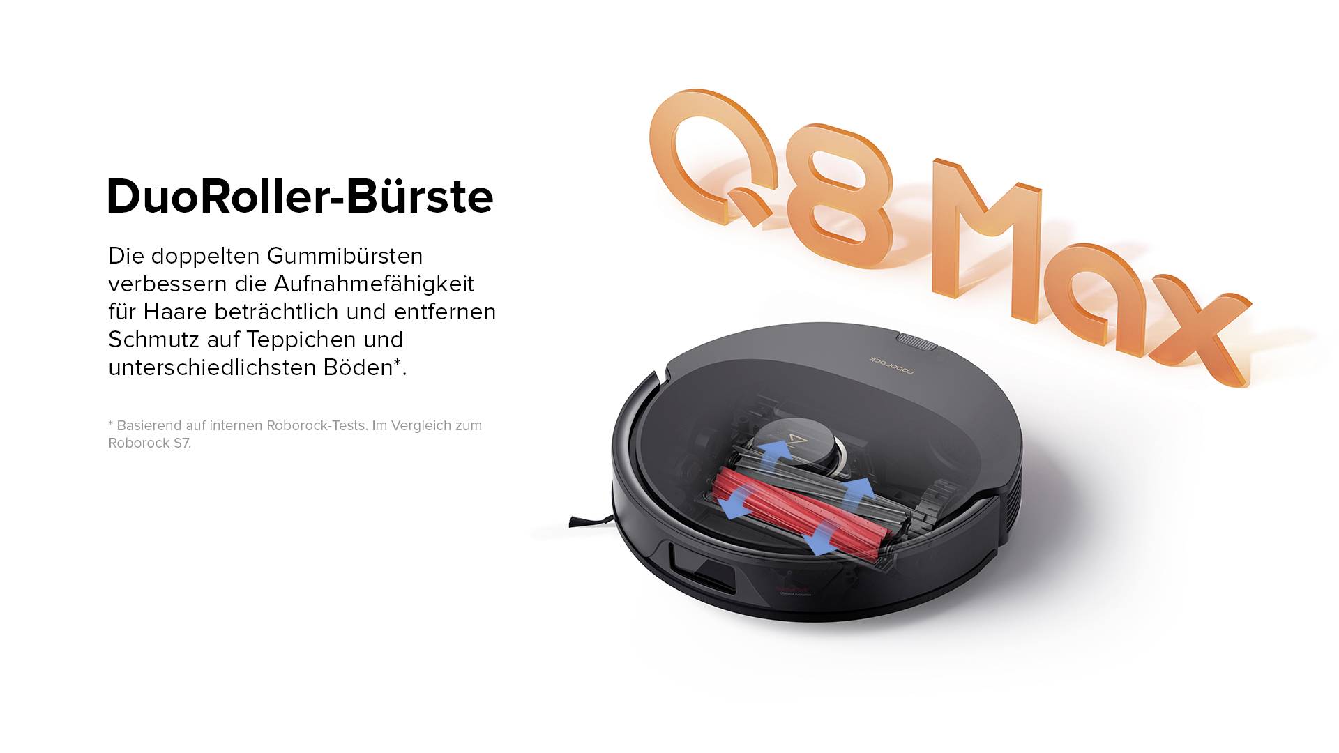 Roborock Q8 Max Special Saug-und Wischroboter Schwarz