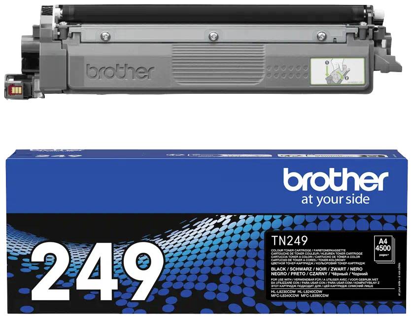 Brother Toner TN-249BK Original Schwarz 4500 Seiten TN249BK