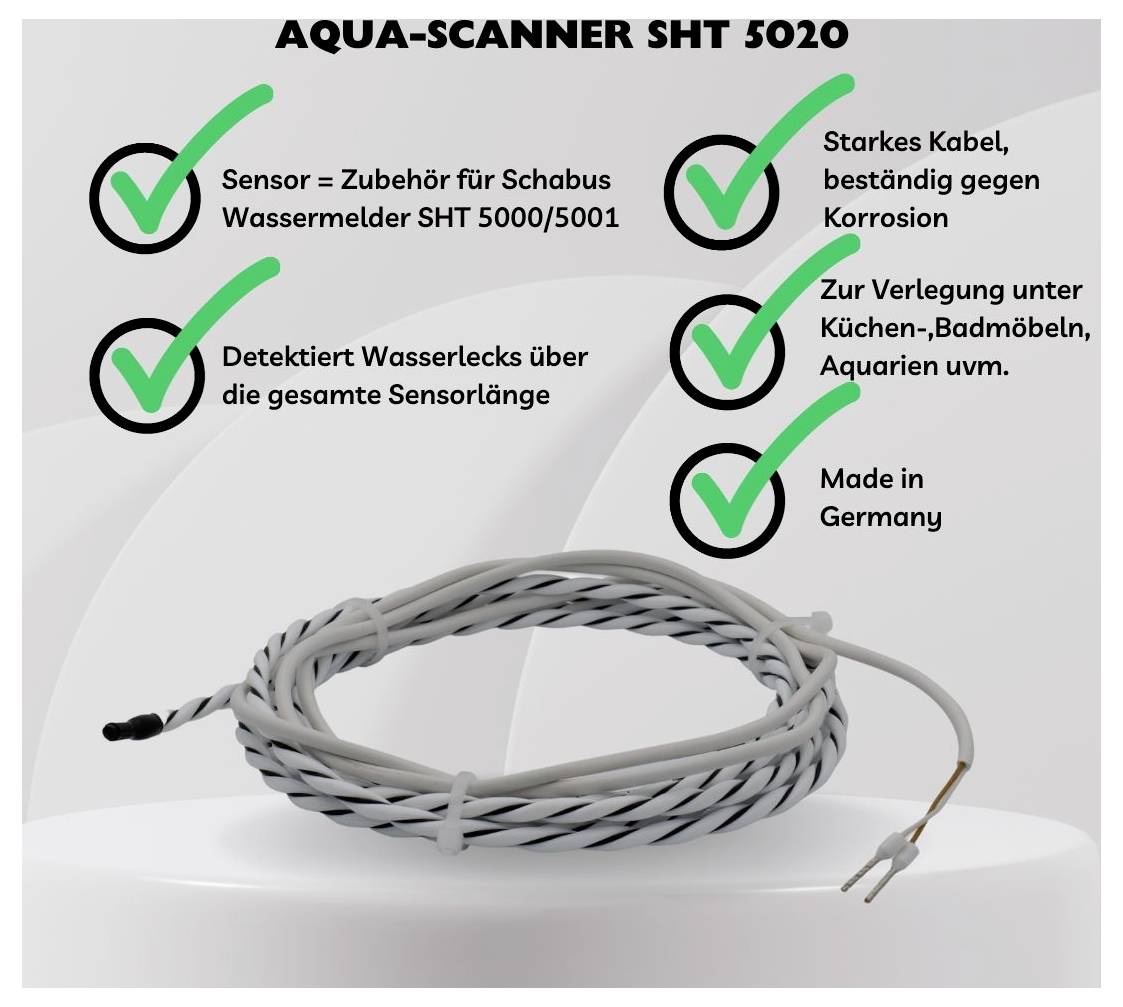Schabus 300746 SHT 5020 Aqua Scanner Zusatzsensor für Wassermelder