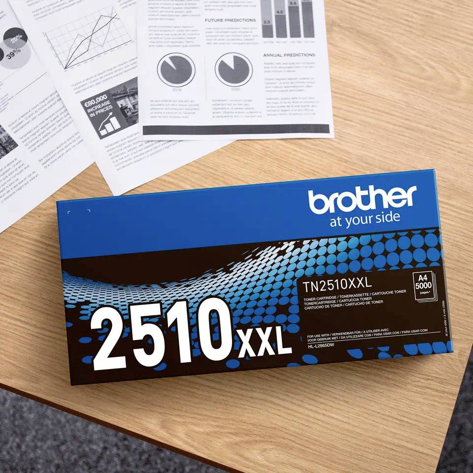 Brother Toner TN-2510XL Original Schwarz 3000 Seiten TN2510XL