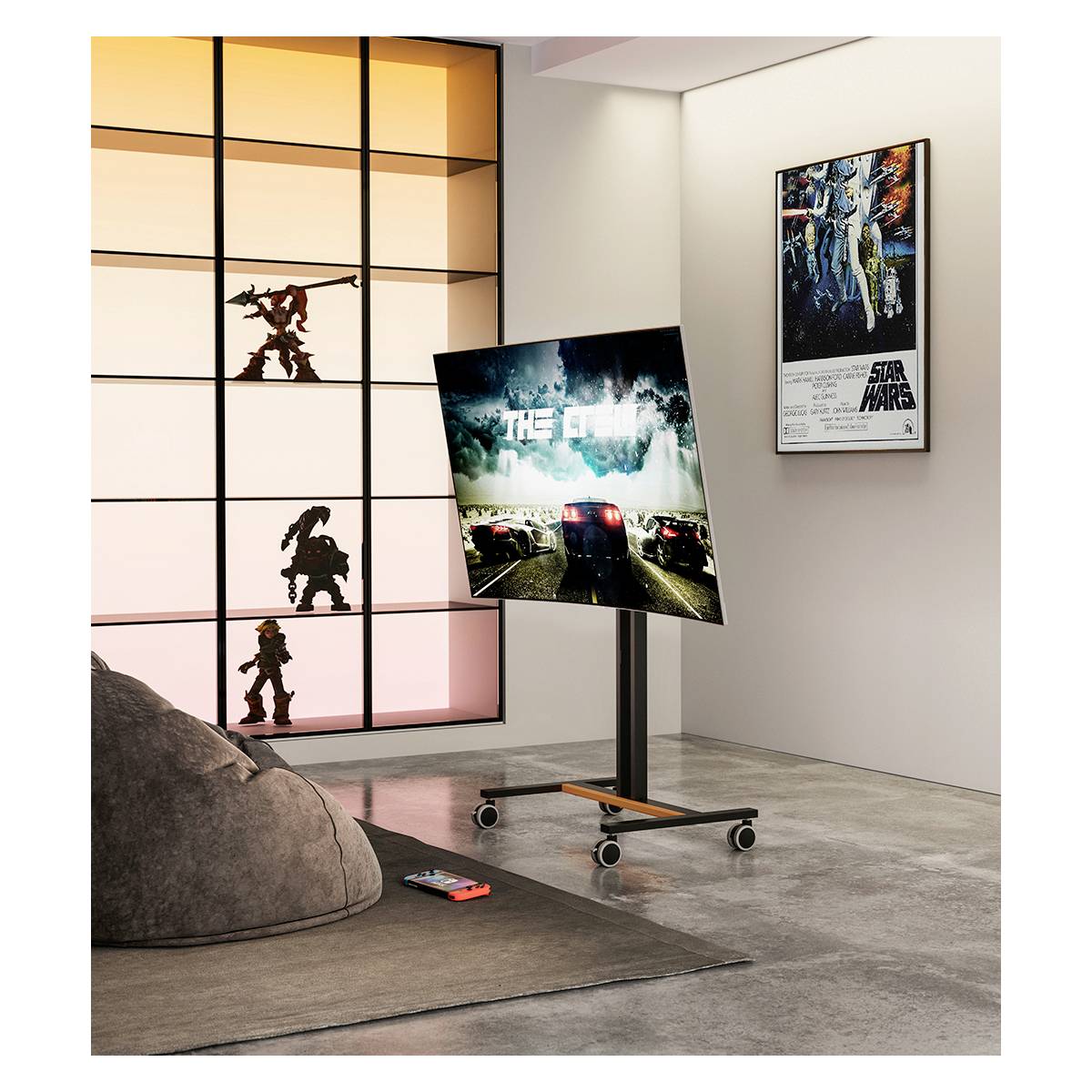 My Wall HP121L Monitor-Standfuß Neigbar, Höhenverstellbar 86,4cm (34") - 139,7cm (55") Neigbar, Höhenverstellbar