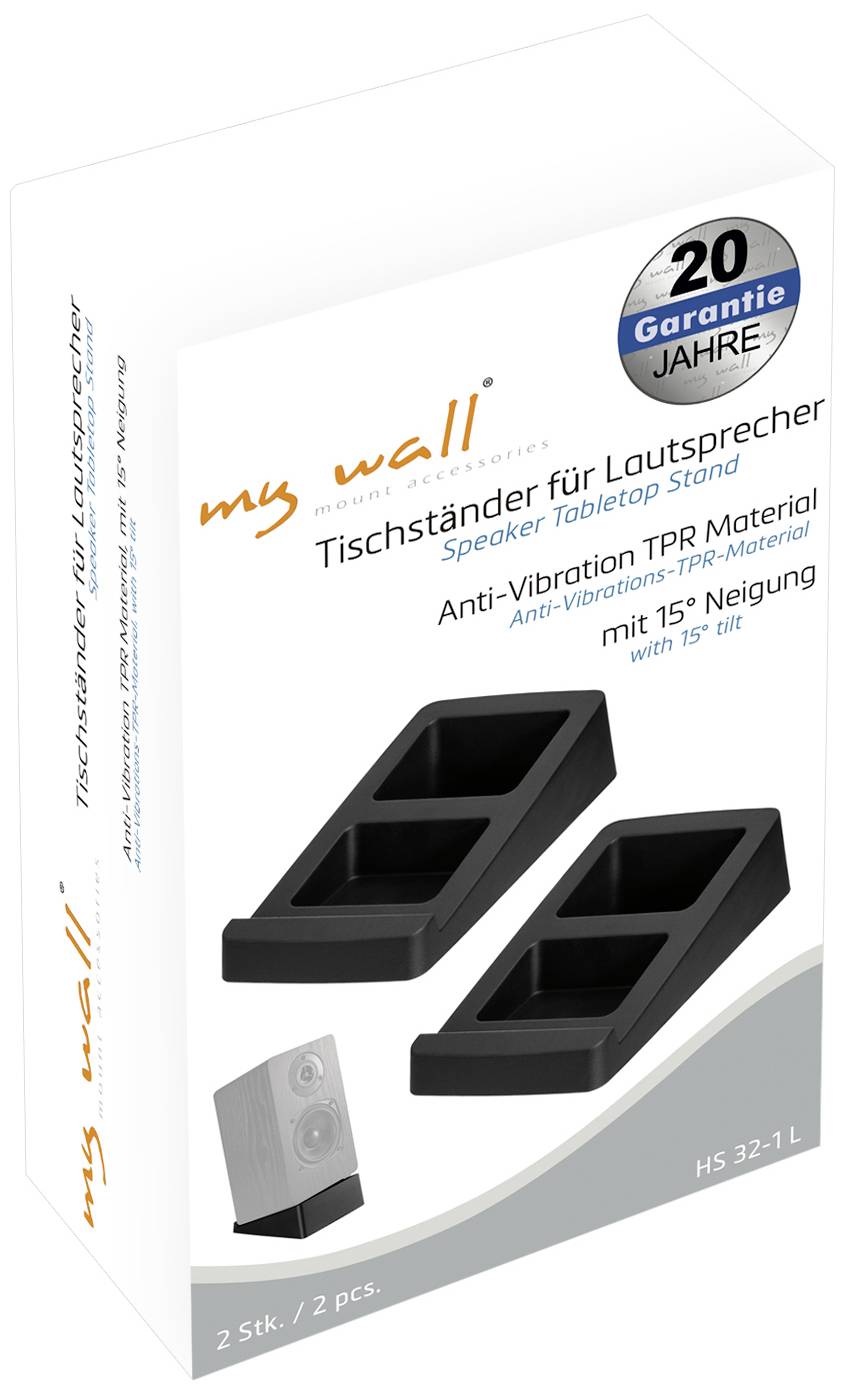 My Wall HS32-1L Lautsprecher-Ständer Neigbar Schwarz 2St.