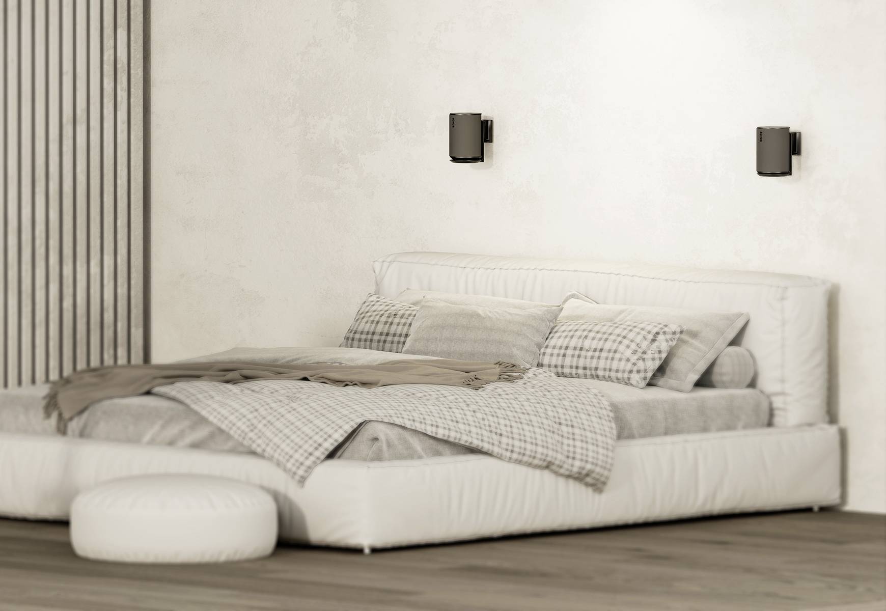 My Wall HS40L Lautsprecher-Wandhalterung Drehbar, Neigbar Schwarz 2St.