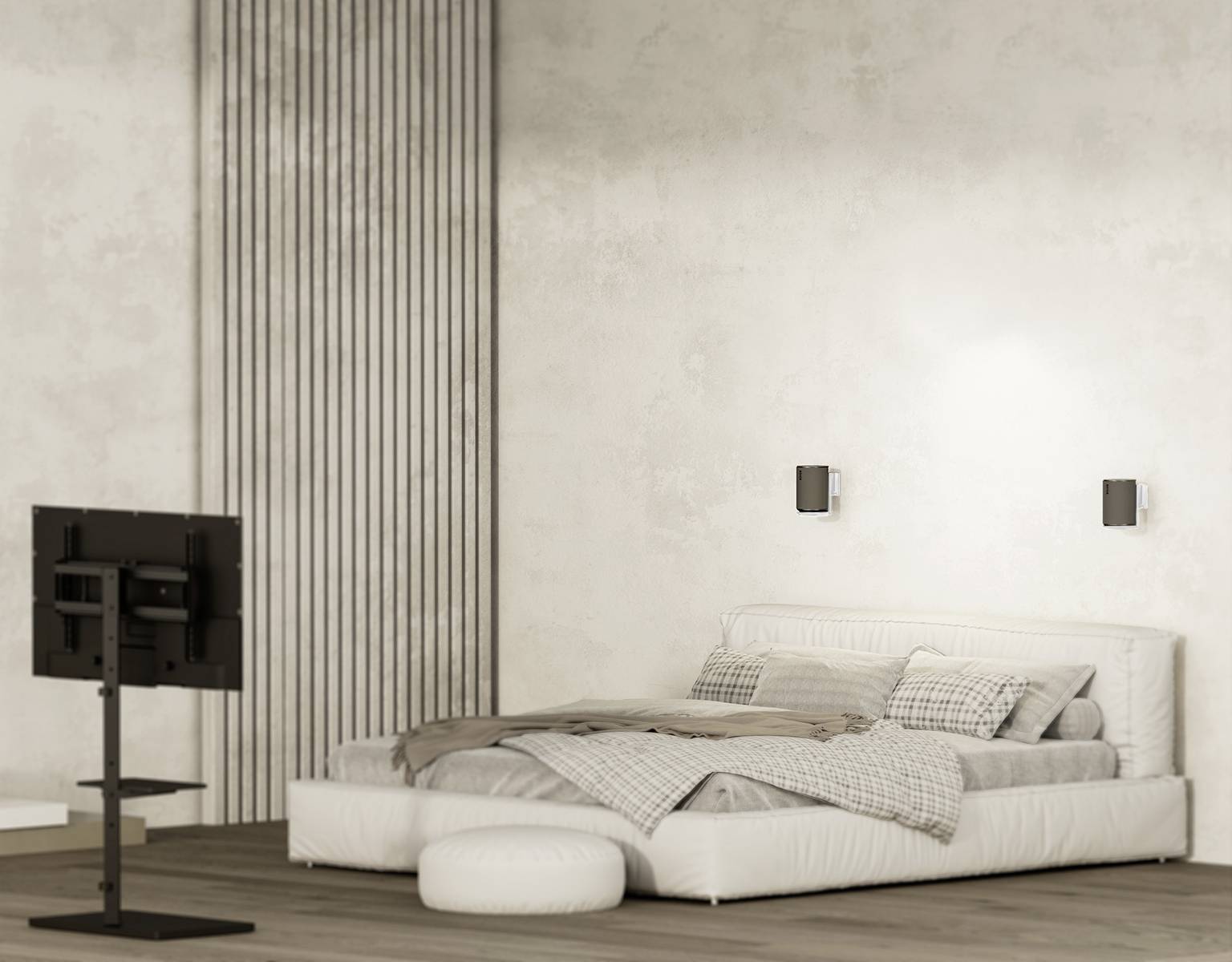 My Wall HS40WL Lautsprecher-Wandhalterung Drehbar, Neigbar Weiß 2 St.