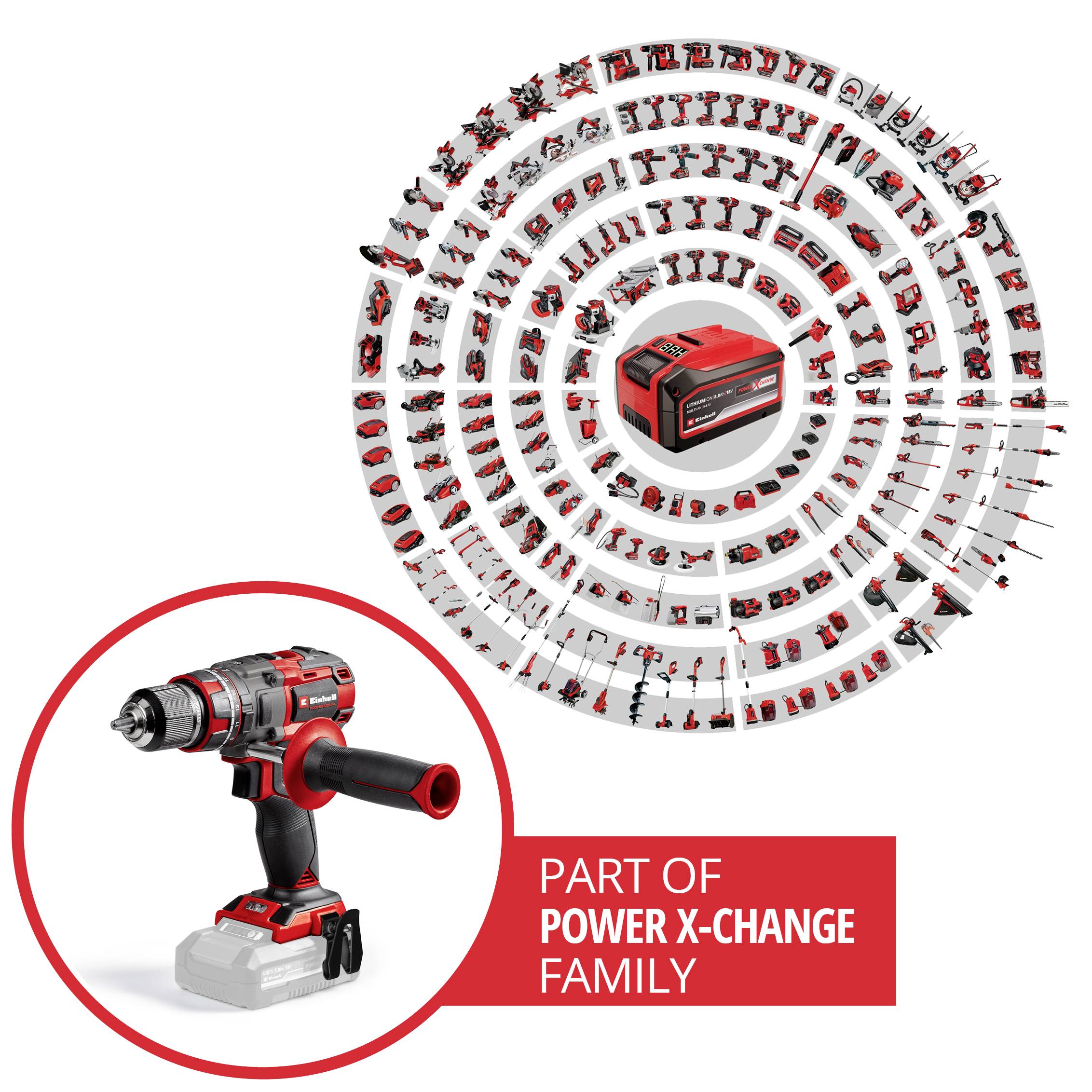 Einhell Professional Professional TP-CD 18/80 Li-i BL - Solo Power X-Change 2-Gang-Akku-Schlagbohrschrauber bürstenlos, ohne Akku