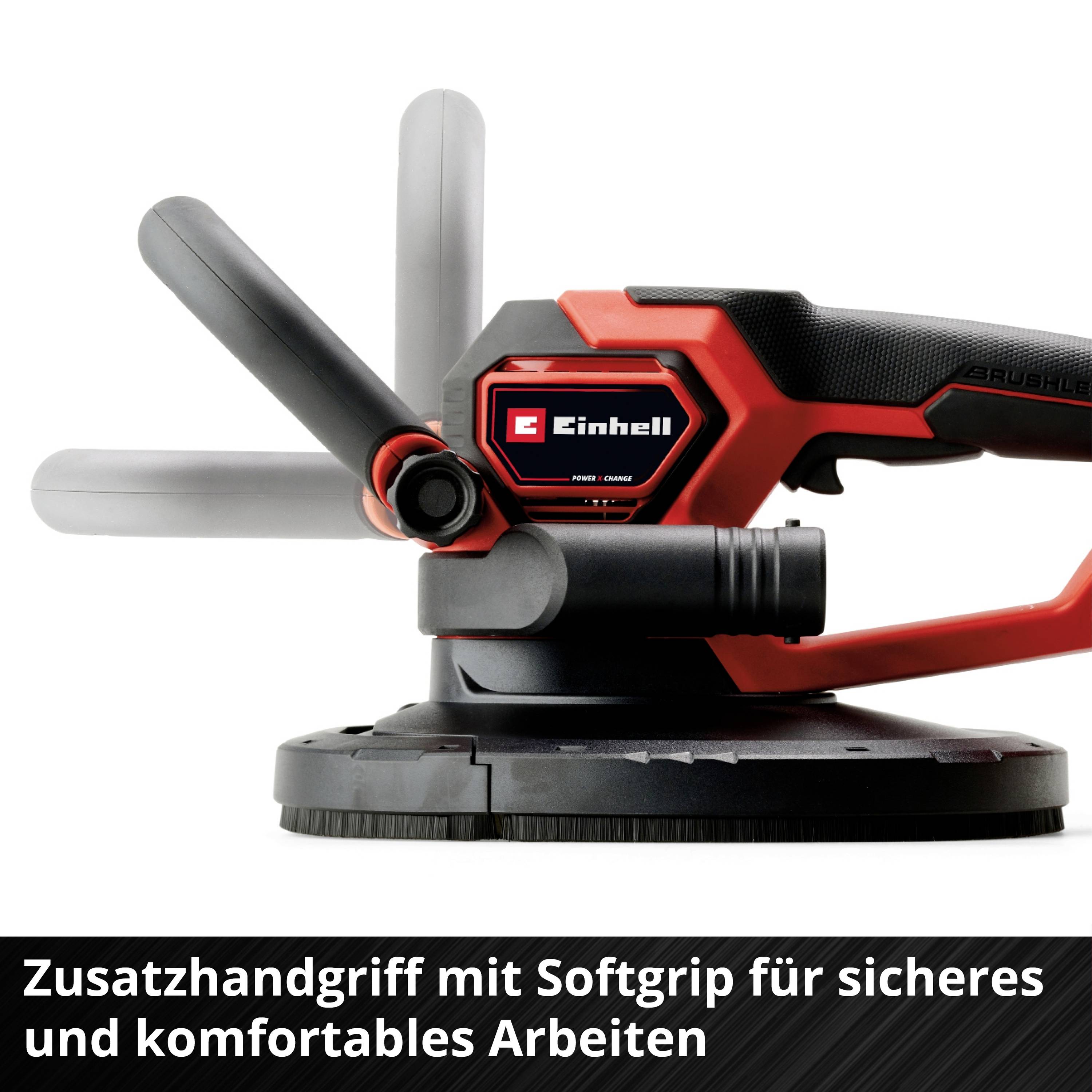 Akkuschrauber mit ergonomischem Softgriff. Zusatzhandgriff für sicheres und komfortables Arbeiten.