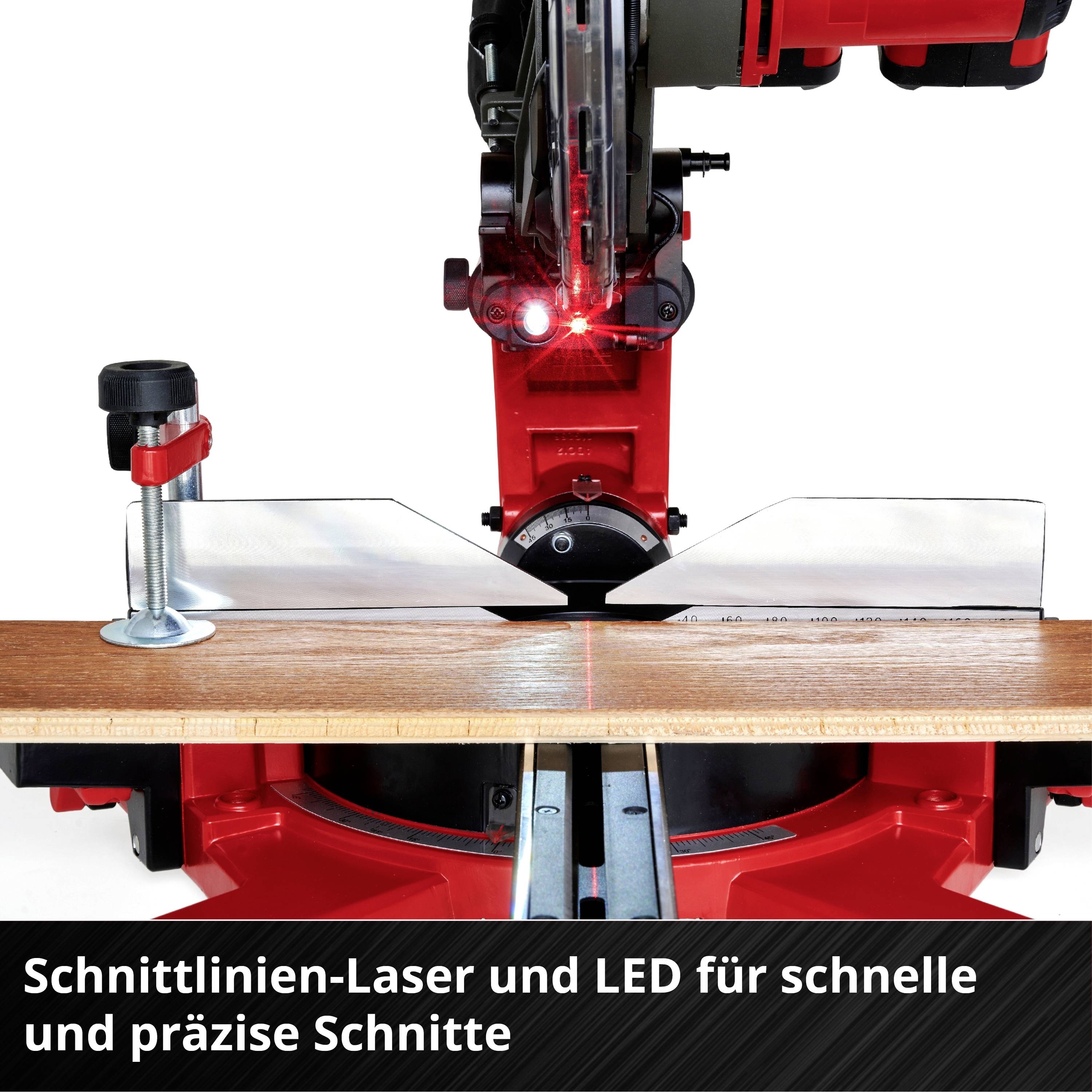 Einhell TE-SM 36/10L Li-Solo Power X-Change Zug-Kapp- und Gehrungssäge ausziehbar, ohne Akku, ohne Ladegerät 254mm 30mm
