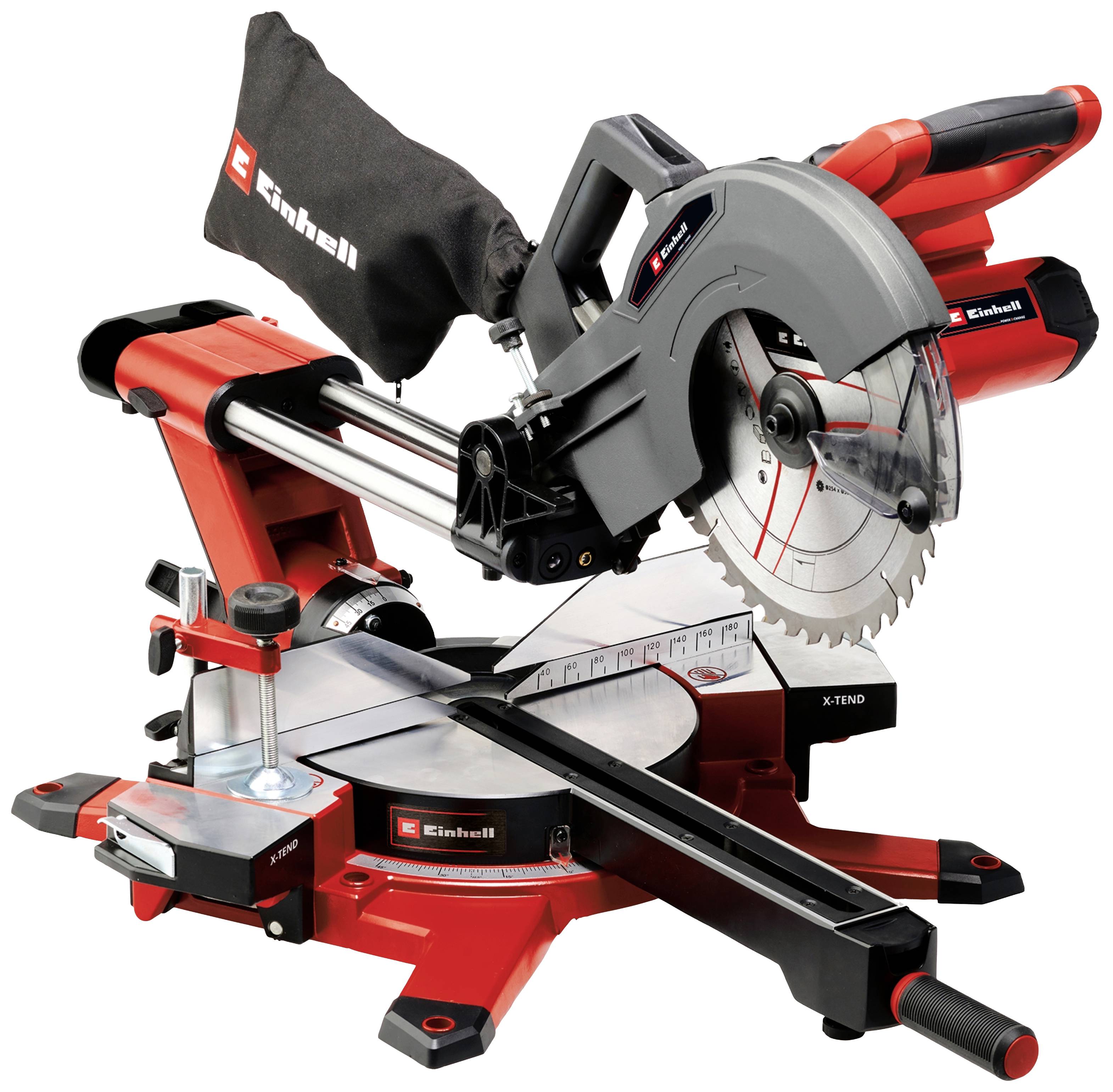 Einhell TE-SM 36/10L Li-Solo Power X-Change Zug-Kapp- und Gehrungssäge ausziehbar, ohne Akku, ohne Ladegerät 254mm 30mm