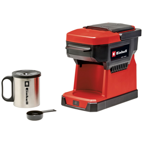 Einhell TE-CF 18 Li-Solo Power X-Change Kaffeemaschine Rot Fassungsvermögen Tassen=1 mit Filterkaff