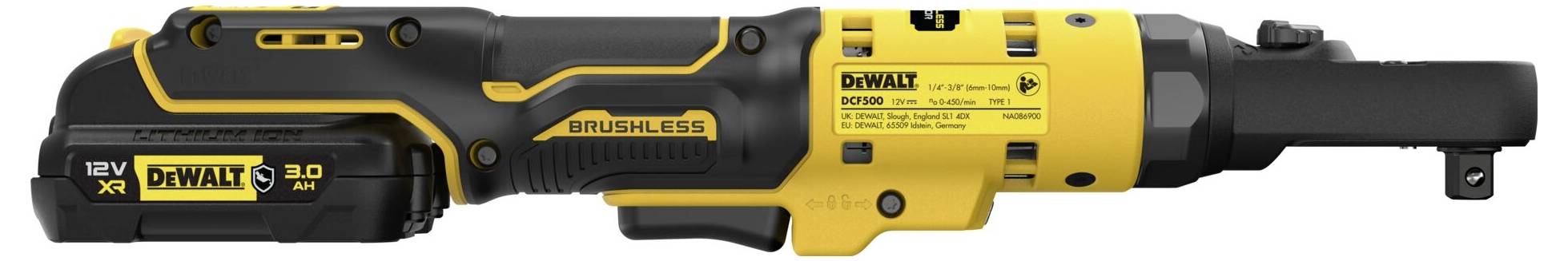 DEWALT DCF500L2G-QW Akku-Umschaltknarre 305mm