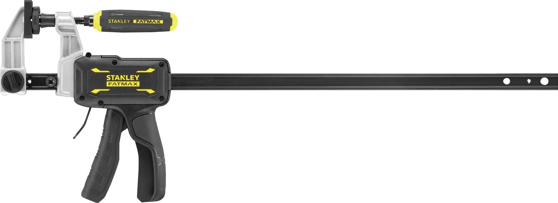 STANLEY Einhandzwinge FatMax Hybrid 450mm FMHT83007-0 Produktabmessung, Länge: 450mm Ausladungs-Maße:63.50mm