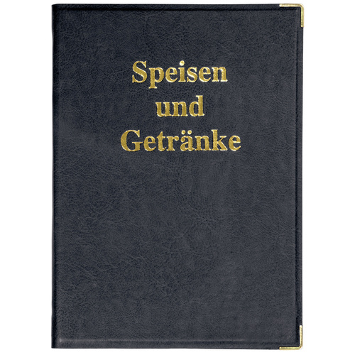Sigel Speisekarten-Mappe SM101 Schwarz 1St.